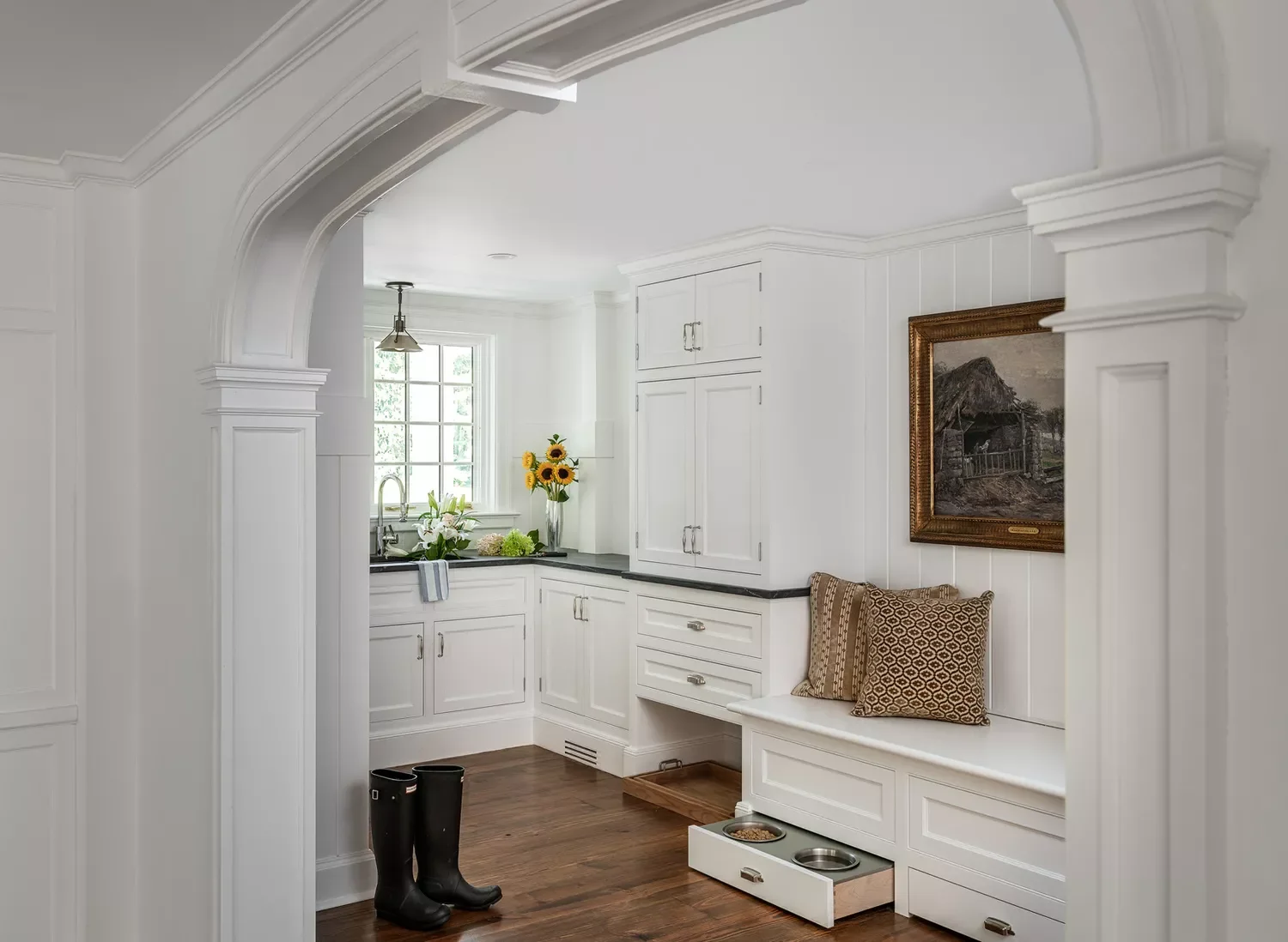 Add Pull-Out Dog Bowls