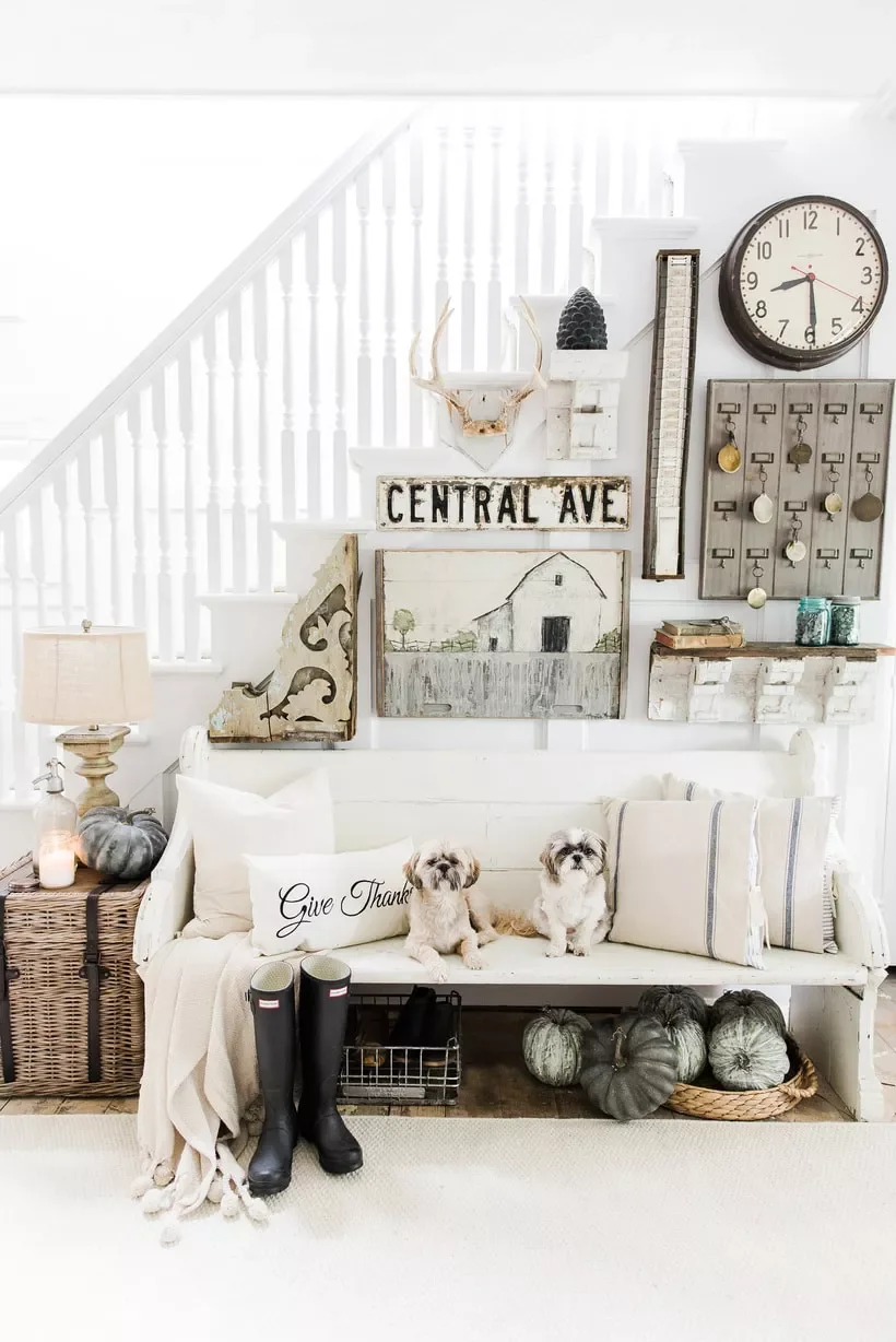 33 Stunning Fall Entryway Ideas That Transform Your Home for Autumn 33 Add Rustic Farmhouse Vibes