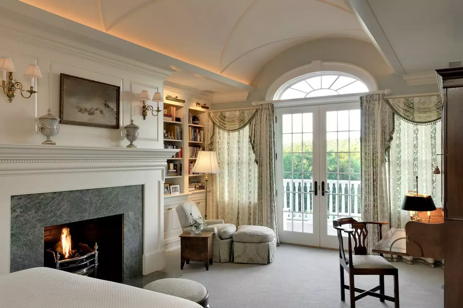 55 Stunning Bedroom Fireplace Ideas That Will Transform Your Sleep Sanctuary 19 Add Sconces