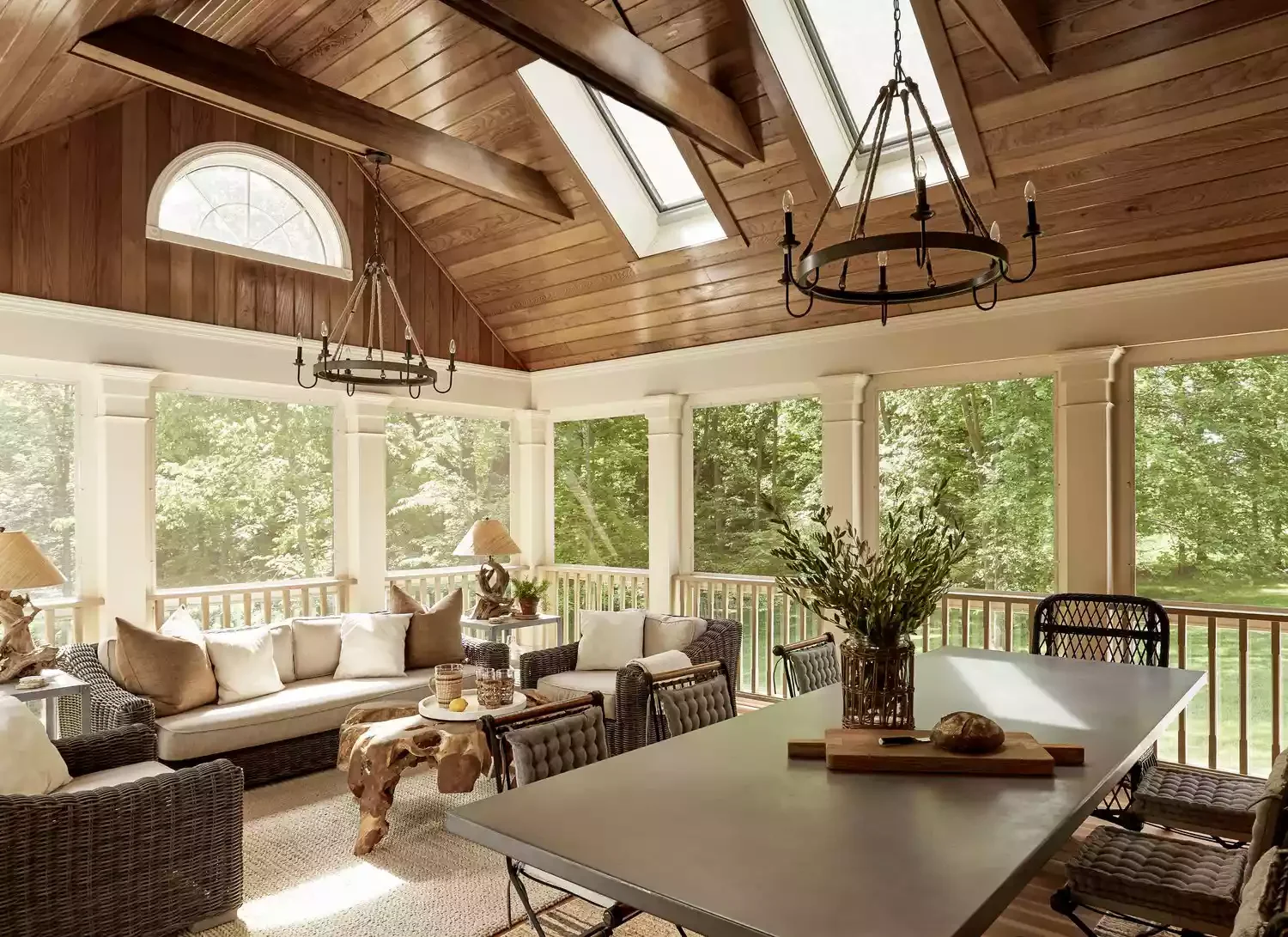 62 Stunning Screen Porch Ideas to Create the Perfect Indoor-Outdoor Retreat Add Screen Porch Skylights