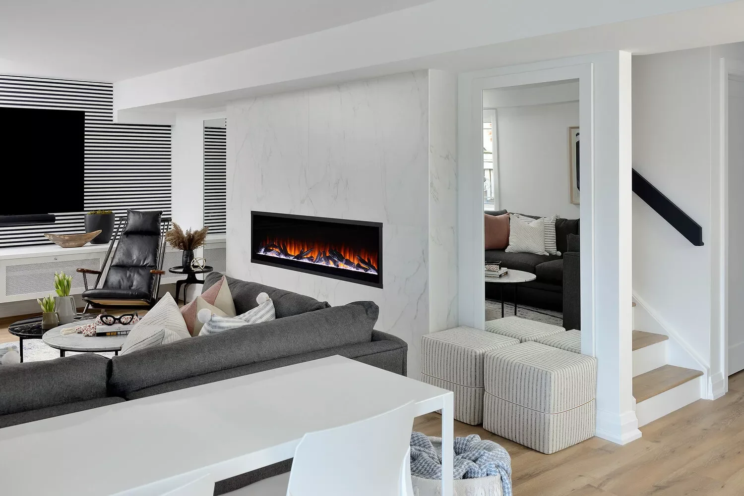 76 Brilliant Finished Basement Design Ideas That Actually Work Add Some Contrast