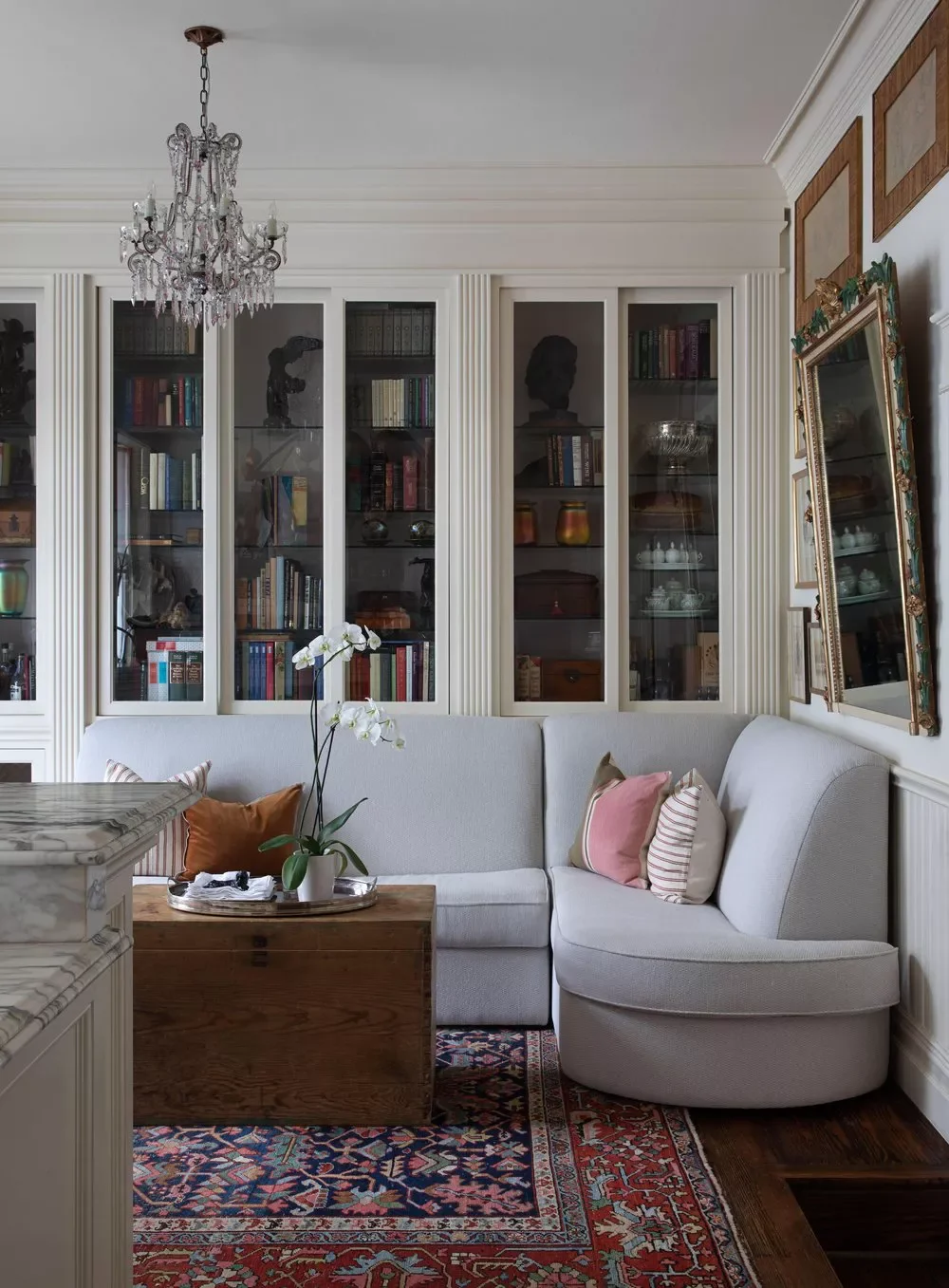 51 Creative Bookshelf Styling Ideas That Transform Your Space 43 Add Some Glass