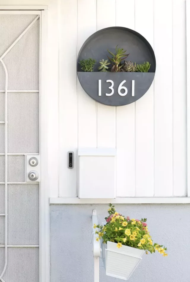 40 Creative House Number Ideas That Will Transform Your Home's Curb Appeal Add Some Greenery