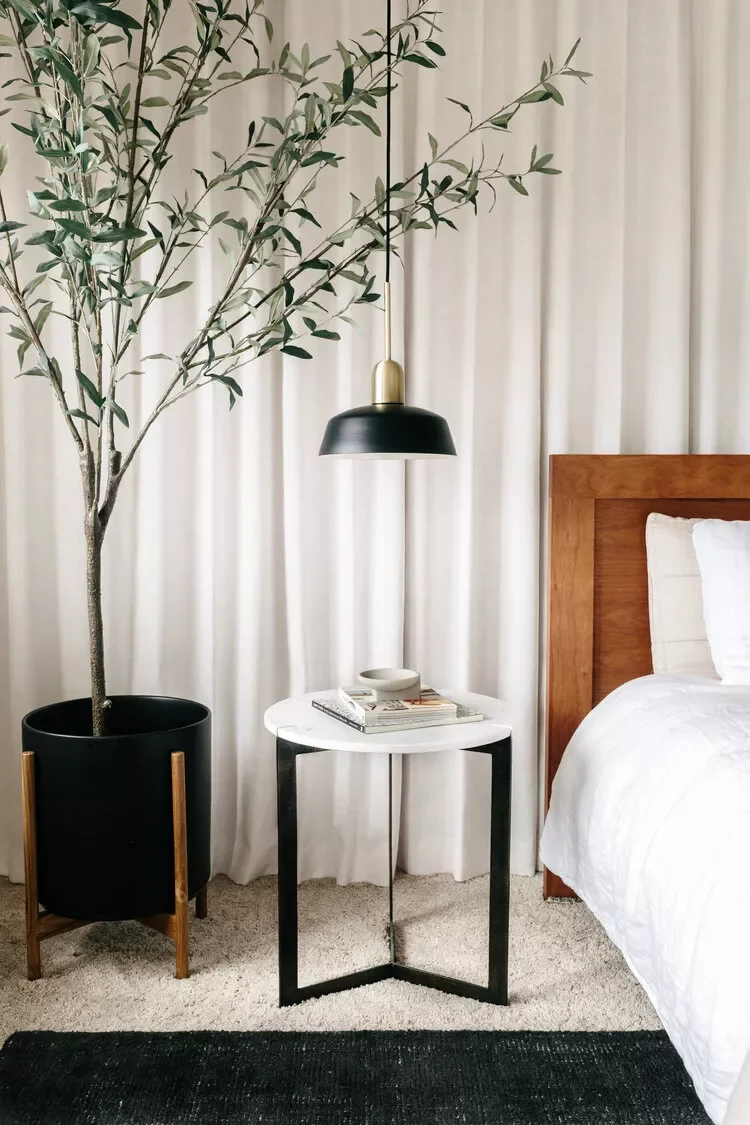 39 Effortlessly Chic Scandinavian Bedroom Ideas That Will Transform Your Space 19 Add Some Natural Greenery