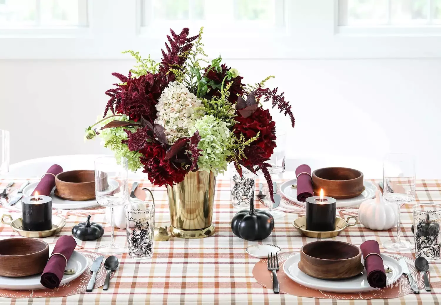 78 Beautiful Fall Table Decorating Ideas to Transform Your Seasonal Celebrations 37 Add Some Plaid