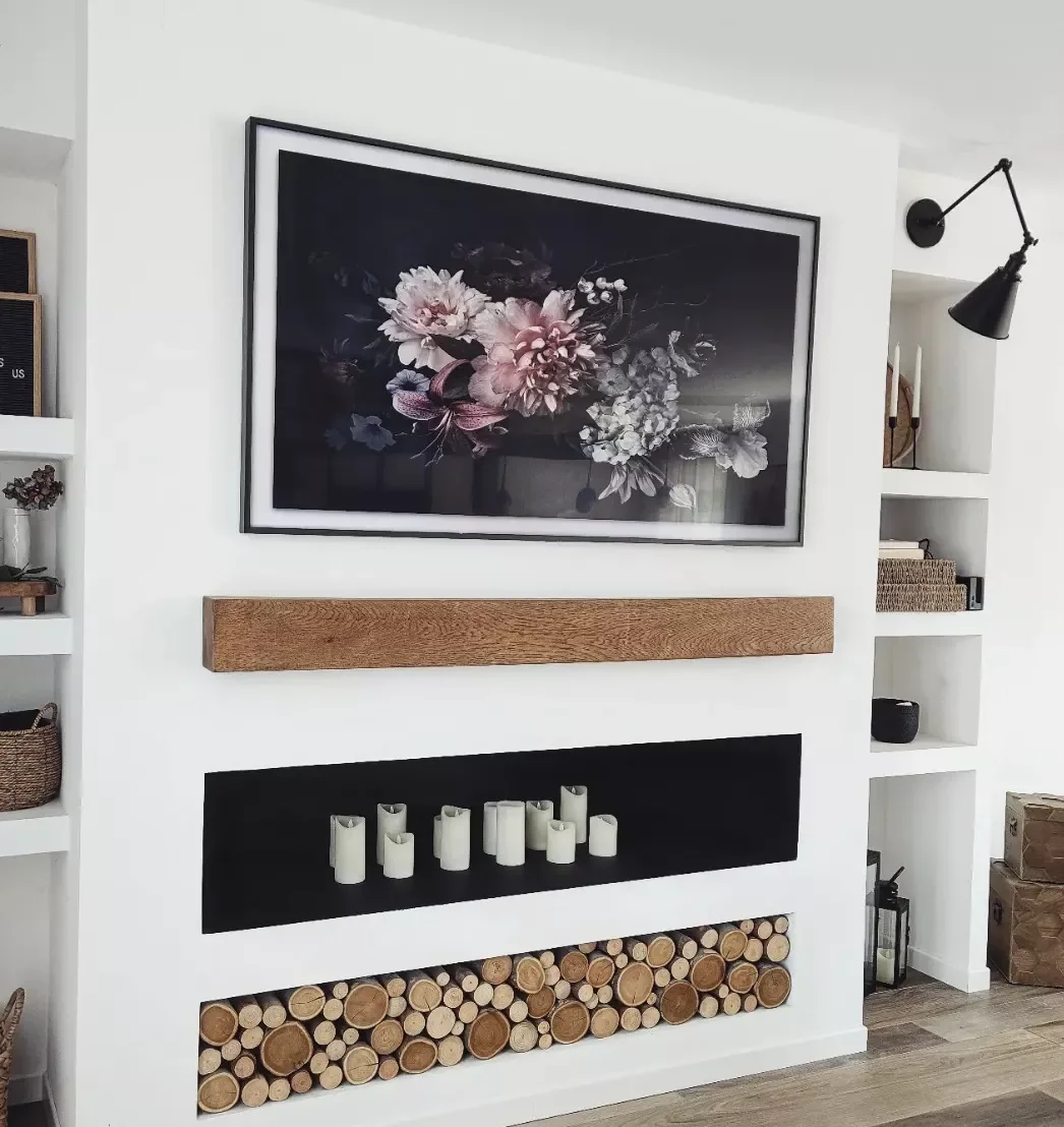 24 Creative Ways to Transform Your Fireplace with Candles 12 Add Some Texture