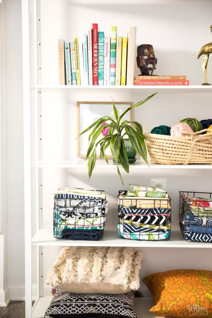 25 Brilliant Small Craft Room Ideas That Will Spark Your Creative Fire Add Texture With Baskets