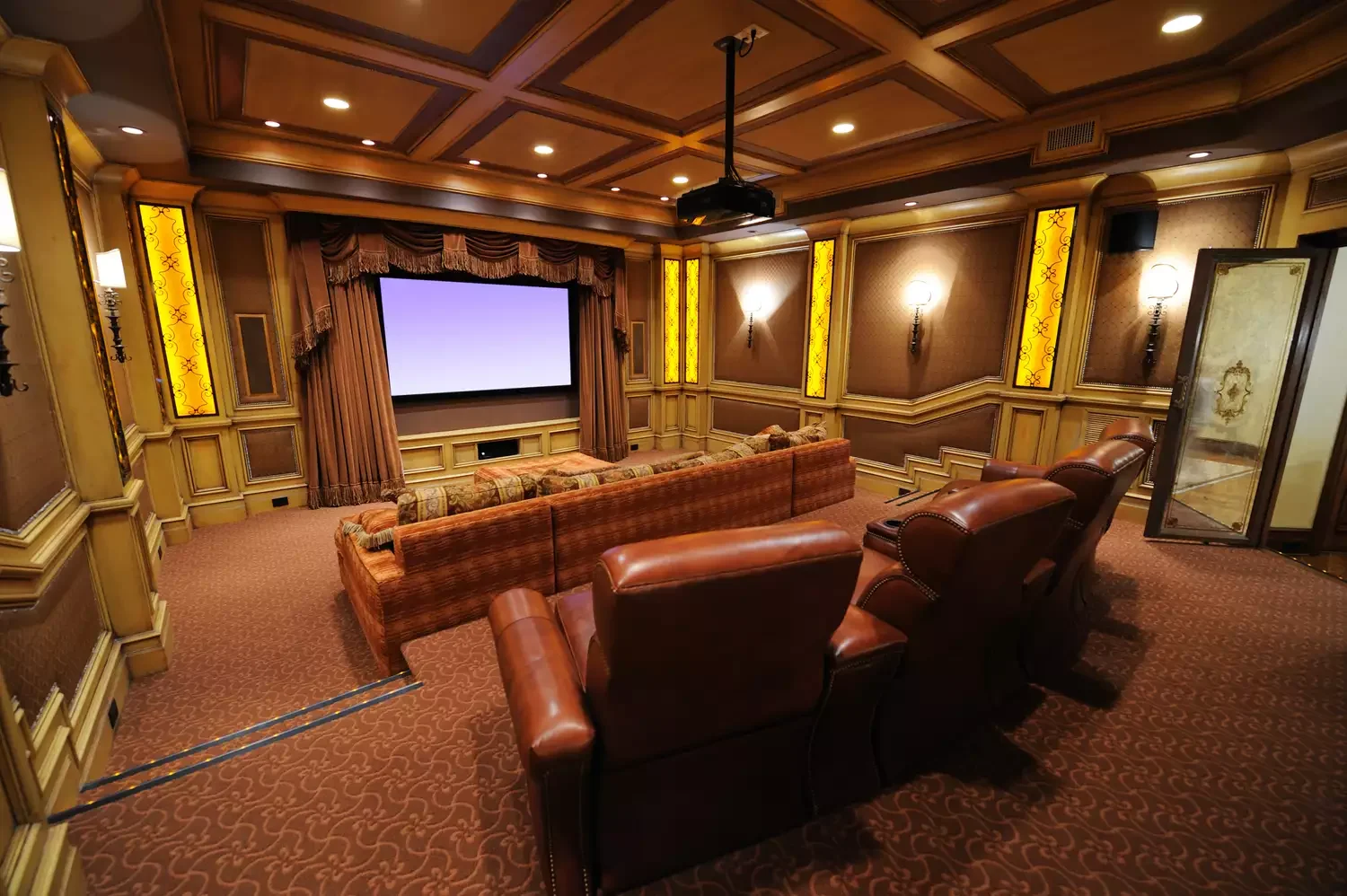 23 Stunning Home Theater Design Ideas to Transform Your Space 17 Add Traditional Accents