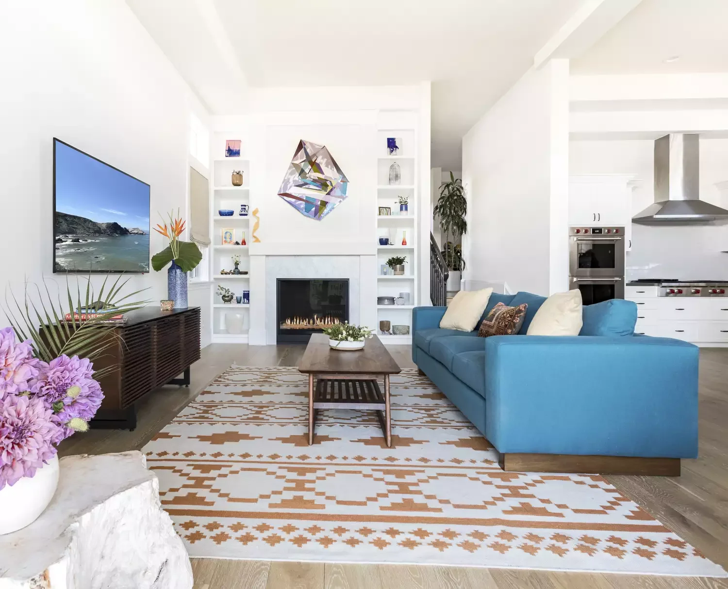 20 Beautiful Living Room Shelving Ideas to Transform Your Space 13 Add Ultra-Thin Built-ins