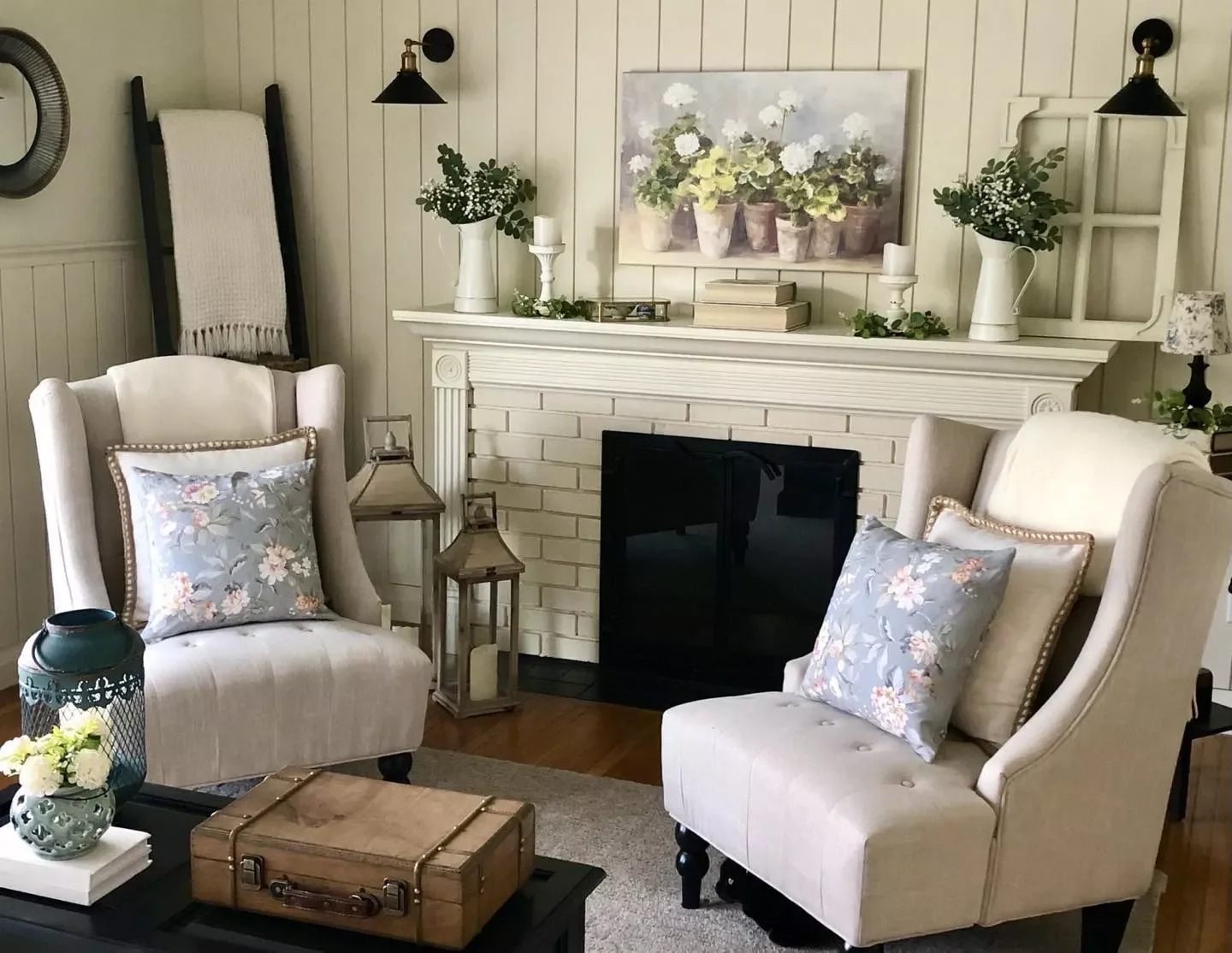 40 Cozy Country Living Room Ideas That Create Instant Warmth 3 Add Vertical Shiplap