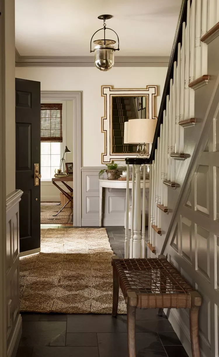 32 Staircase Design Ideas That Transformed Homes This Year Add Wainscoting
