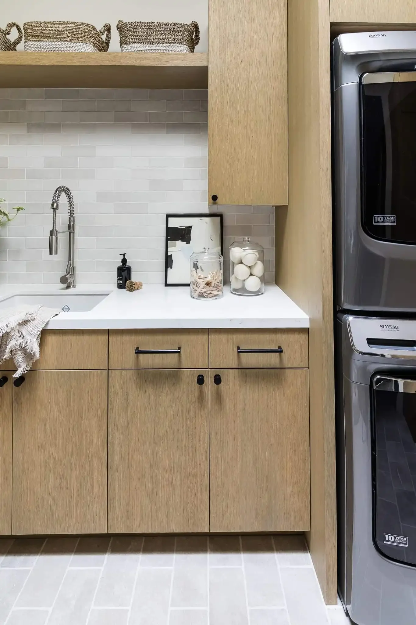 26 Creative Basement Laundry Room Ideas to Transform Your Space Add Warmth With Wood Tones