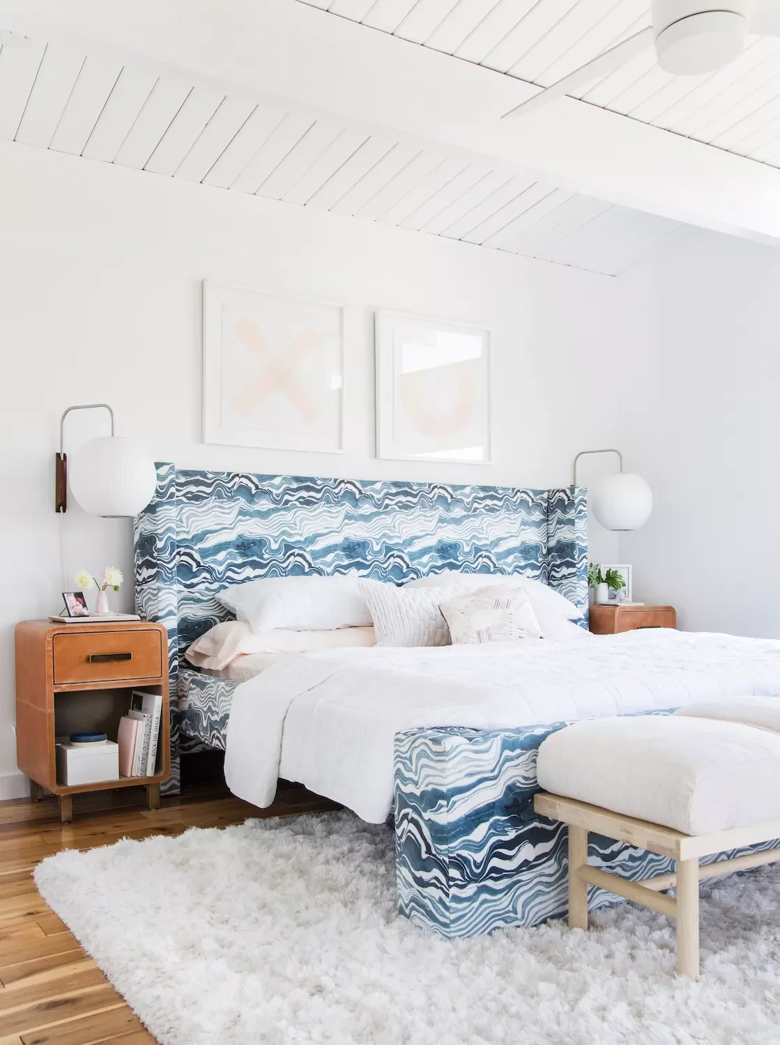 35 Stunning Beach-Inspired Bedroom Ideas That'll Transform Your Space 18 Add Wavy Patterns