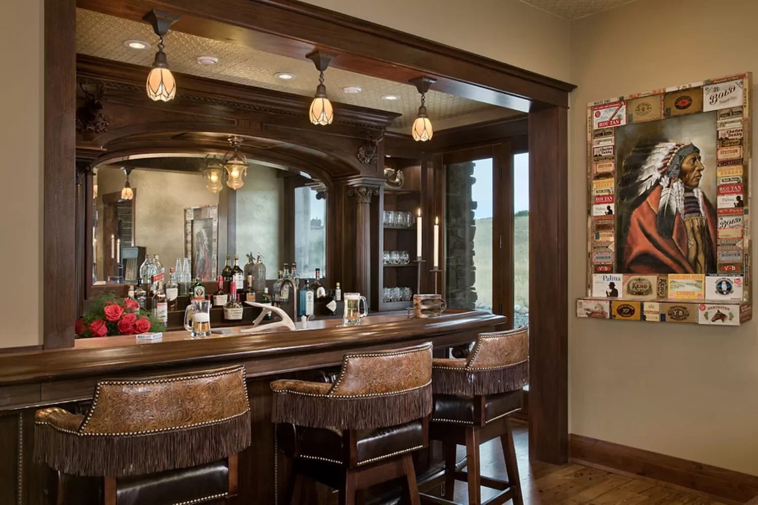 75 Stunning Home Bar Ideas to Transform Your Space Into an Entertainment Haven 4 Add Western Saloon Vibes