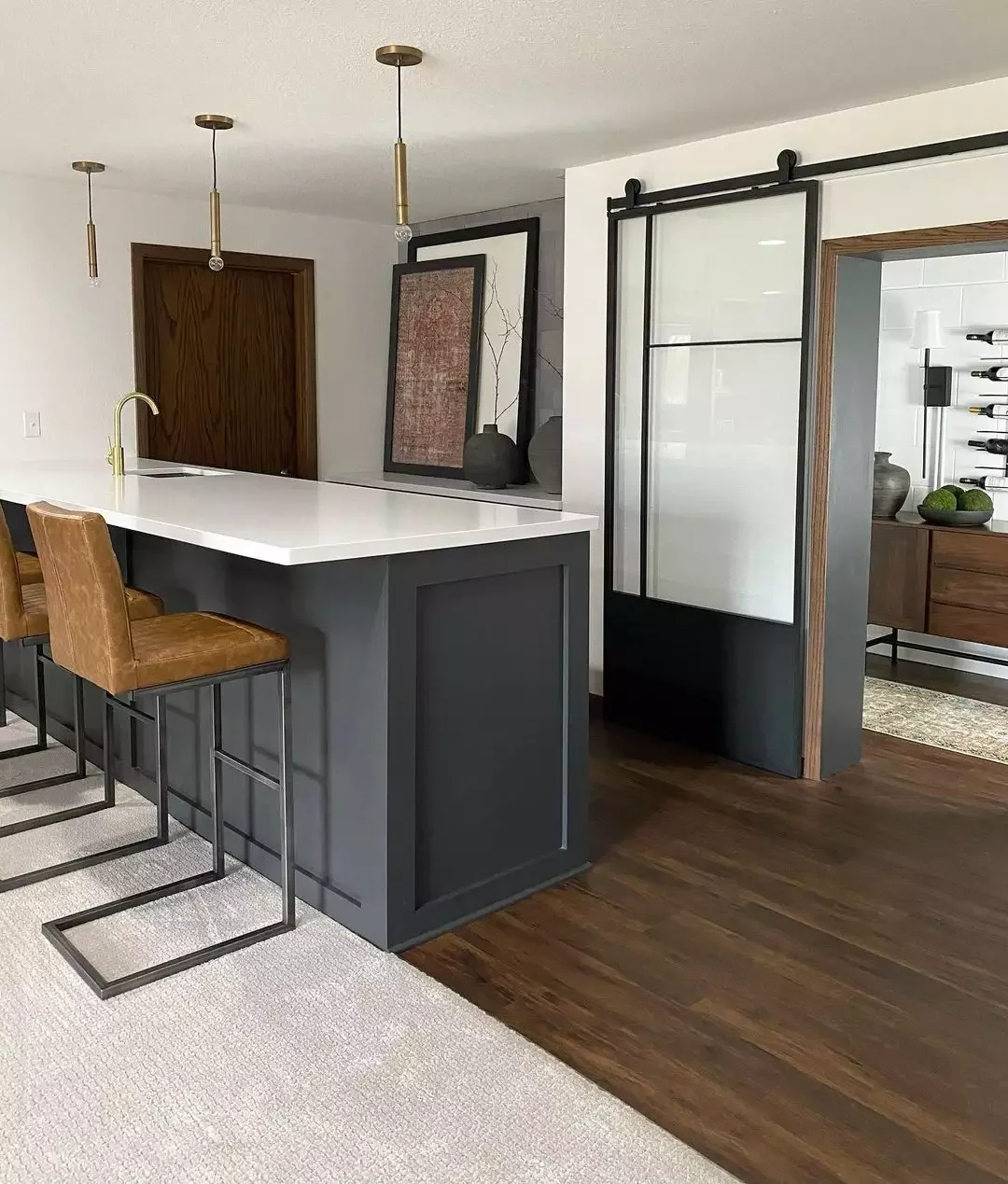 24 Creative Basement Wall Ideas That Will Transform Your Lower Level 2 Add Wood Trim for a Rustic Look