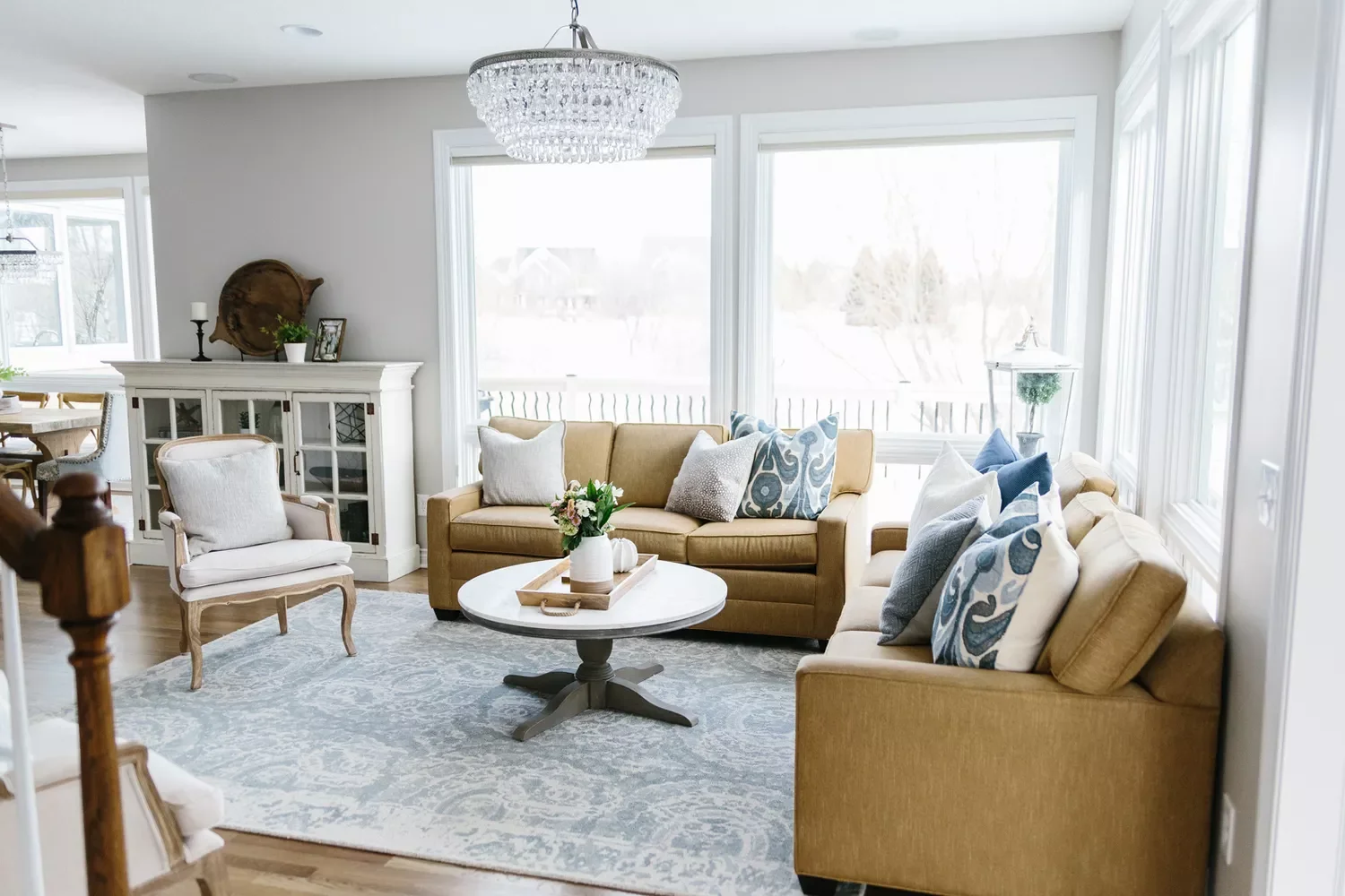 35 Spacious Living Room Ideas That Will Transform Your Large Space 7 Add a Chandelier