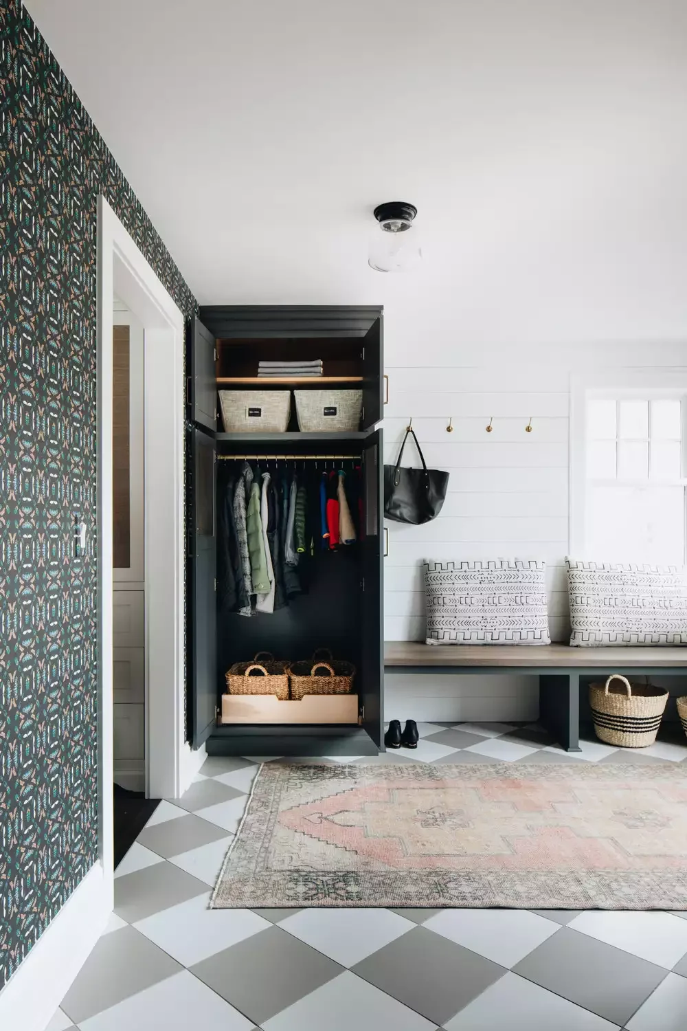 35 Stylish Mudroom and Laundry Room Combination Ideas That Maximize Space Add a Closet Door