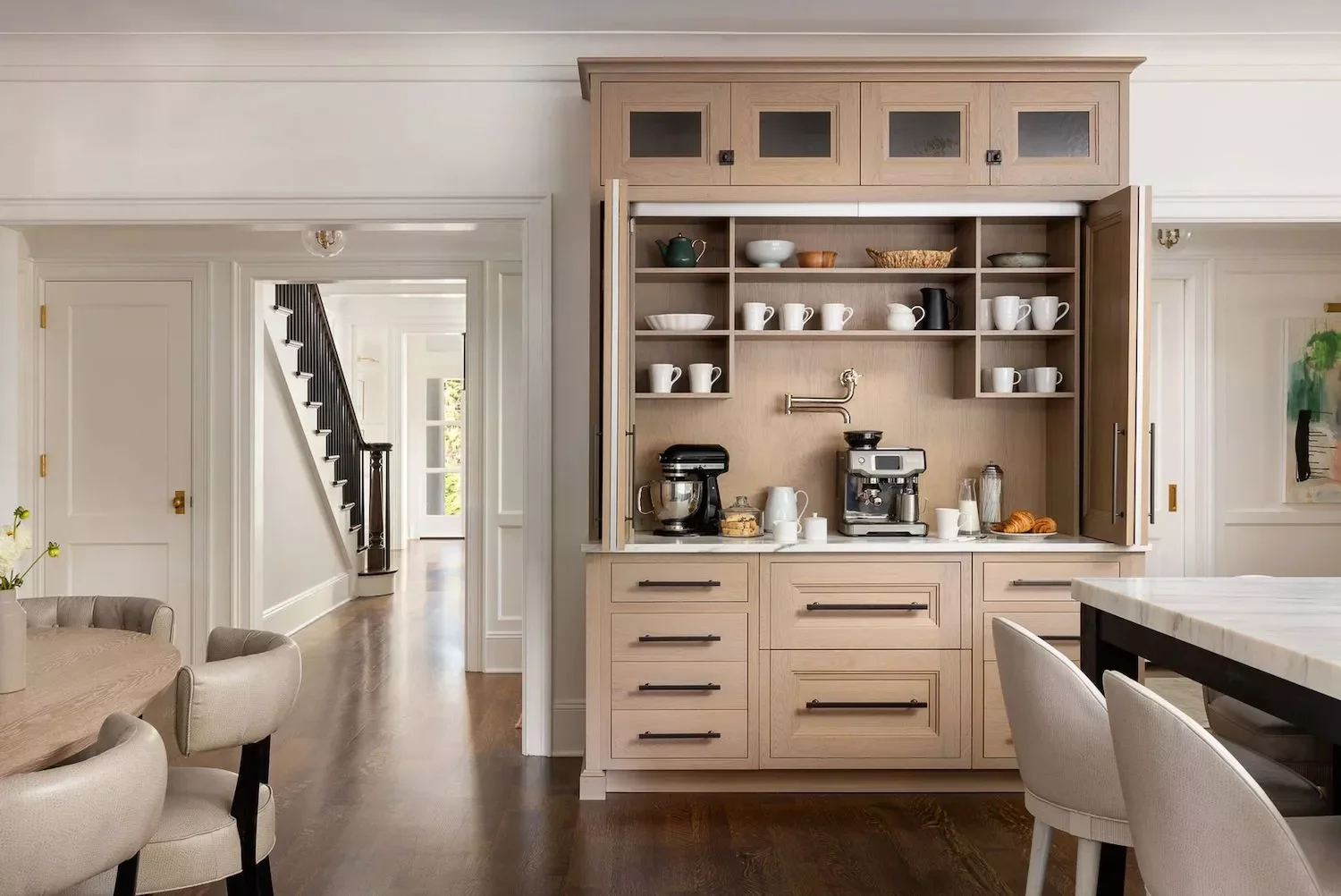 60 Smart Kitchen Cabinet Organization Ideas That Will Transform Your Space Add a Coffee Bar Pot Filler
