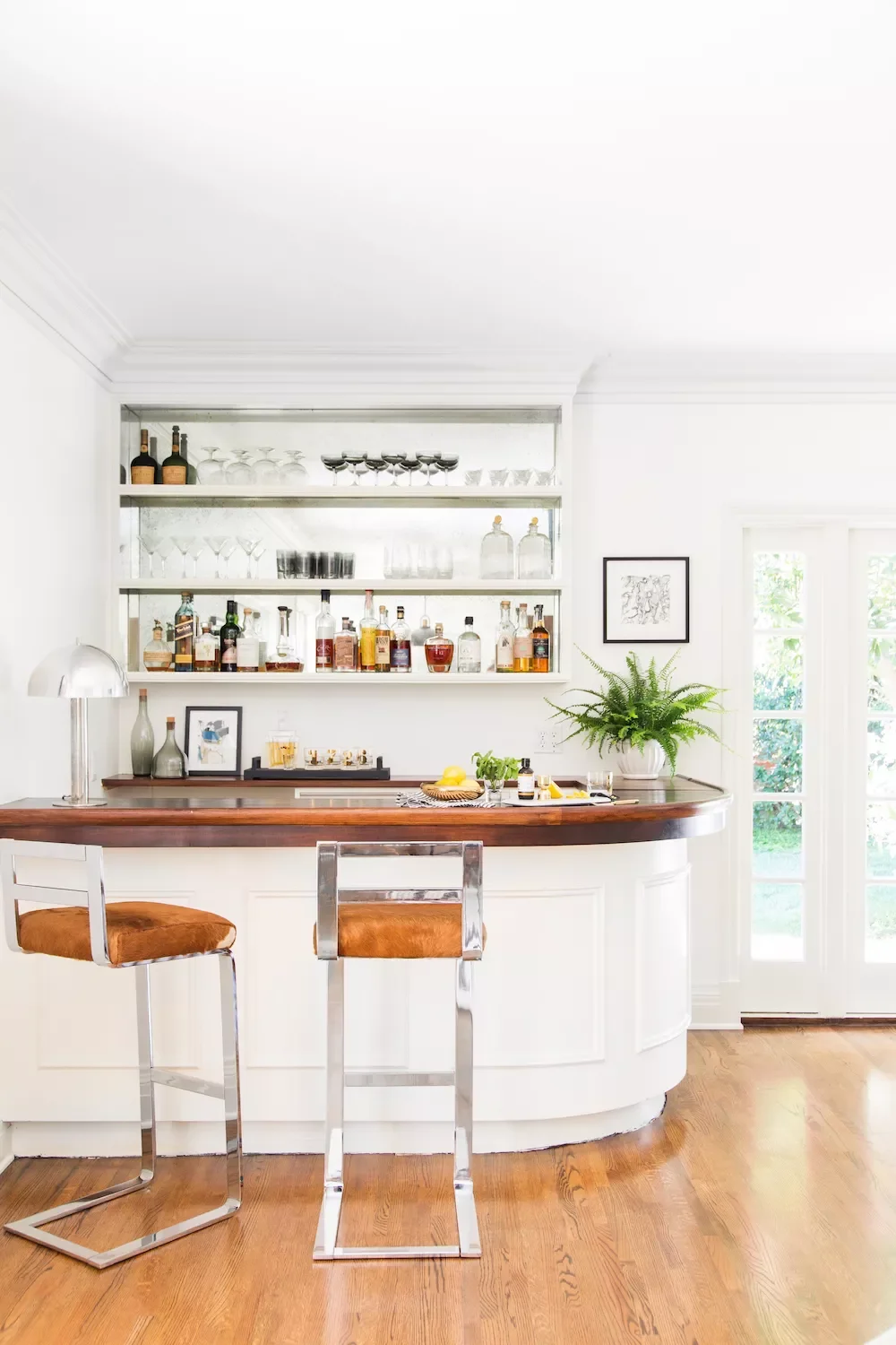 75 Stunning Home Bar Ideas to Transform Your Space Into an Entertainment Haven 50 Add a Curved Bar Counter