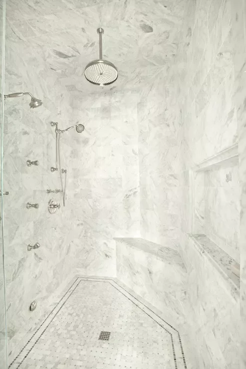 20 Stunning Open Walk-In Shower Ideas to Transform Your Bathroom 15 Add a Doorless Shower Bench