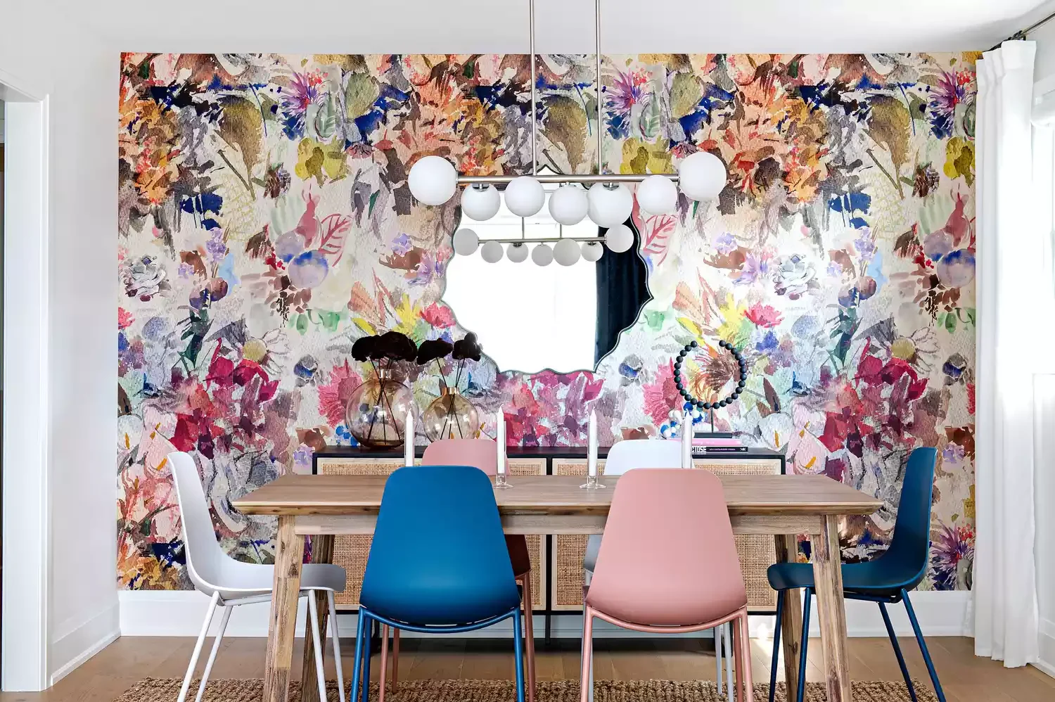 98 Stunning Dining Room Ideas to Transform Your Entertainment Space Add a Dramatic Accent Wall