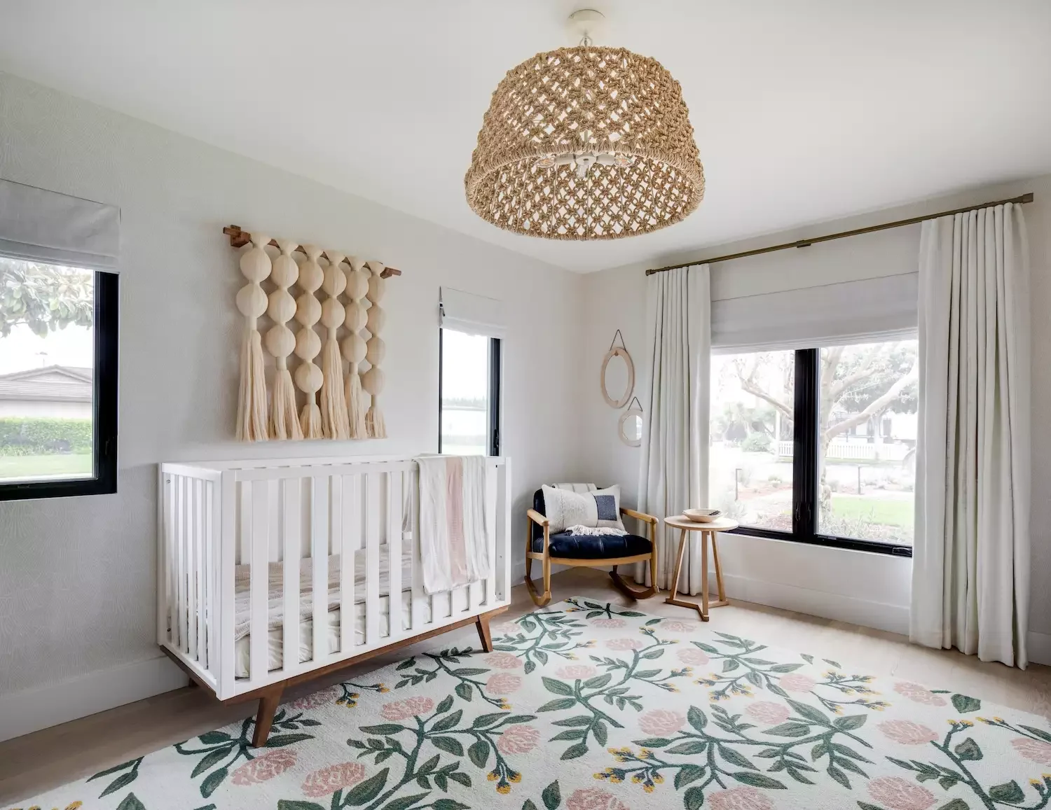 57 Stunning Baby Girl Nursery Ideas That'll Make Your Heart Melt Add a Dramatic Wall Hanging