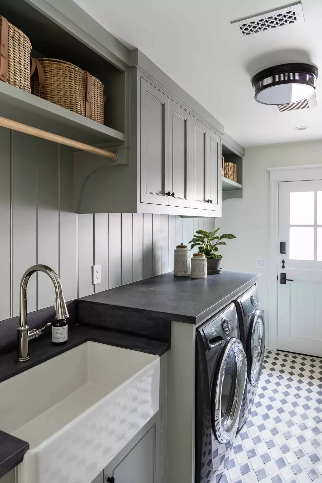 35 Stylish Mudroom and Laundry Room Combination Ideas That Maximize Space Add a Farmhouse Sink