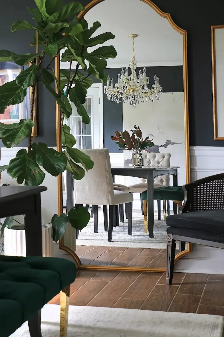 98 Stunning Dining Room Ideas to Transform Your Entertainment Space Add a Floor Mirror