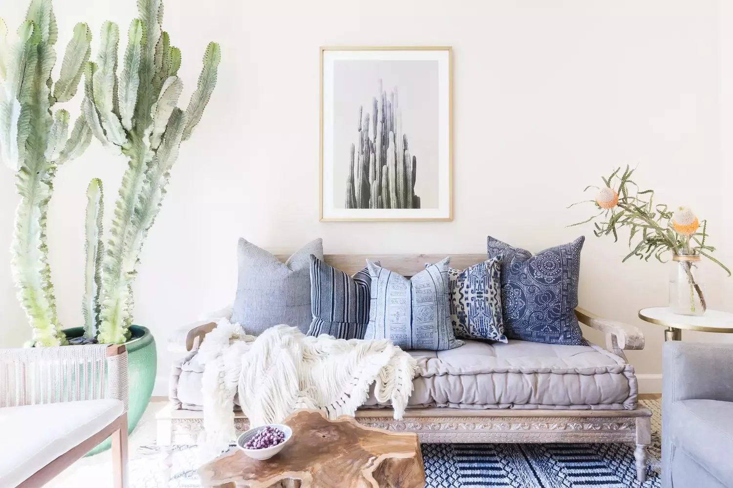 92 Living Room Styling Ideas That Will Transform Your Space Add a Giant Cactus