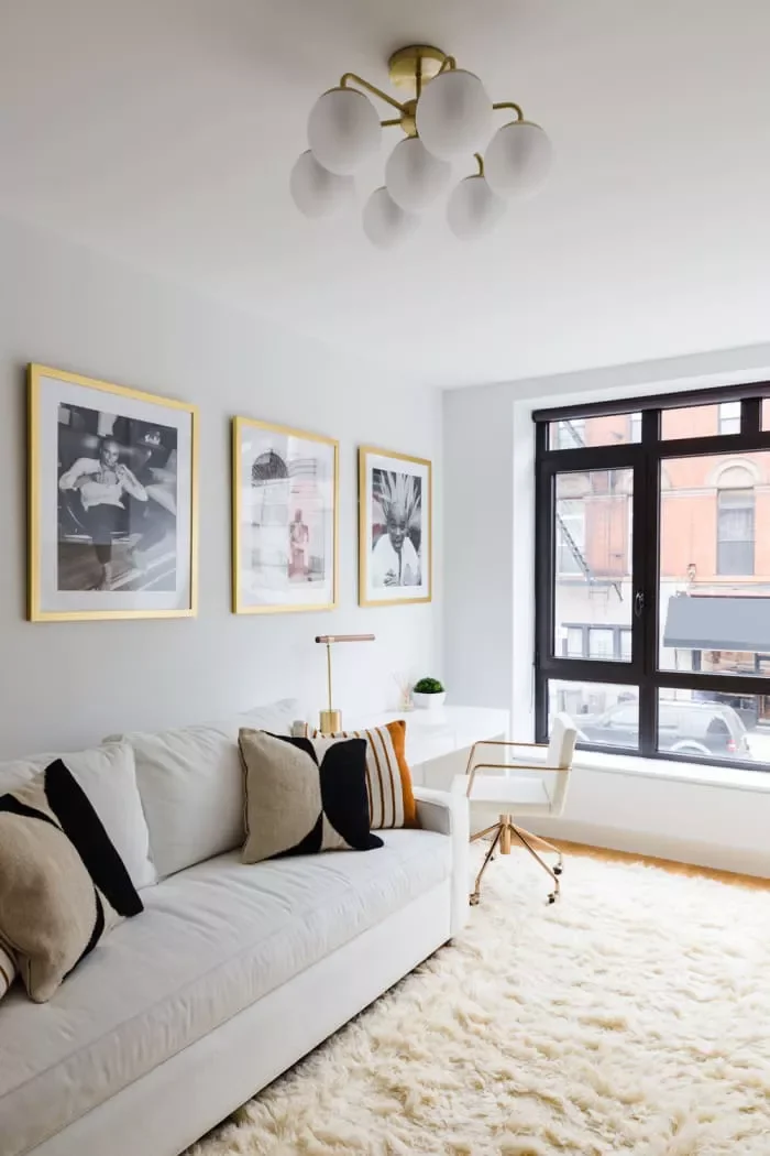 19 Affordable Ways to Transform Your Apartment Living Room 12 Add a Home Office