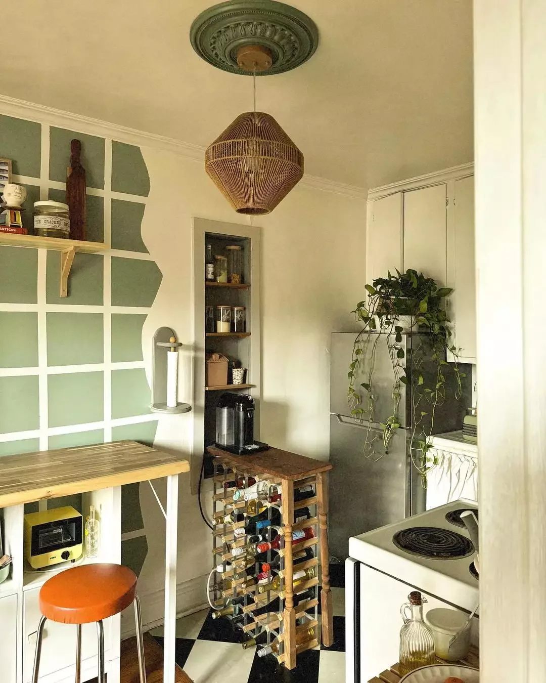 22 Budget-Friendly Small Kitchen Transformations That Create Maximum Impact 9 Add a Hybrid Wine Rack and Island