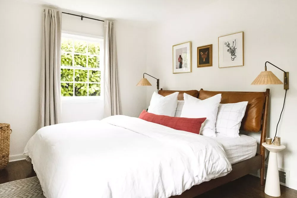 52 Clever Small Bedroom Ideas That Maximize Every Square Inch 51 Add a Leather Headboard
