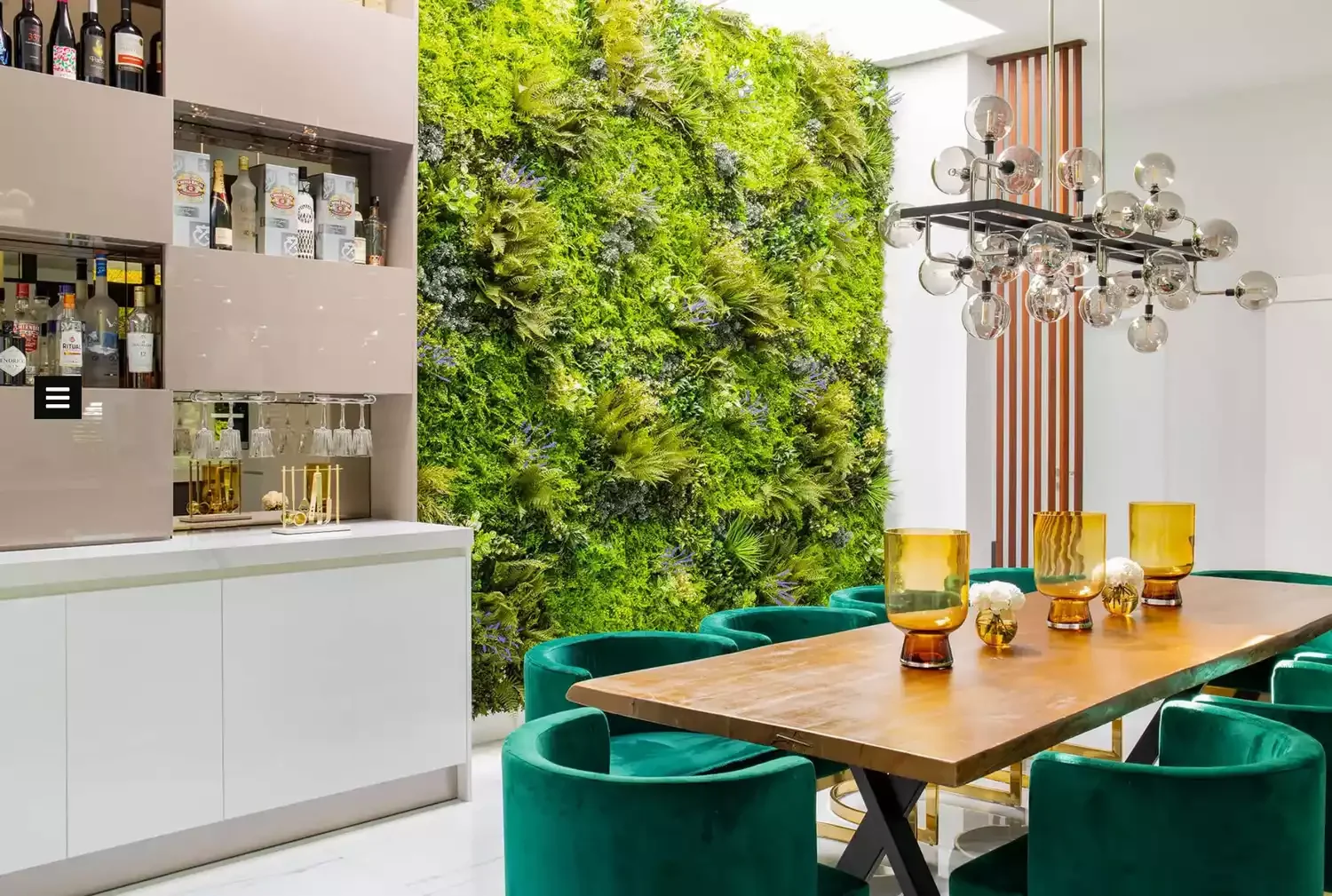 98 Stunning Dining Room Ideas to Transform Your Entertainment Space Add a Living Wall