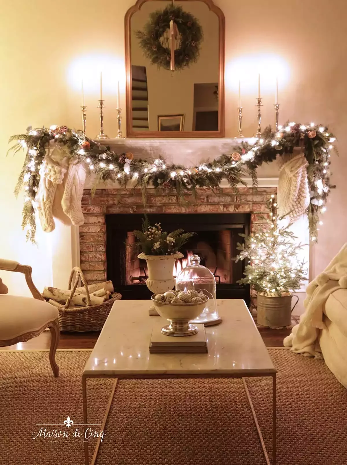 50 Christmas Decorating Ideas That Create a Designer Wonderland Add a Mini Tree