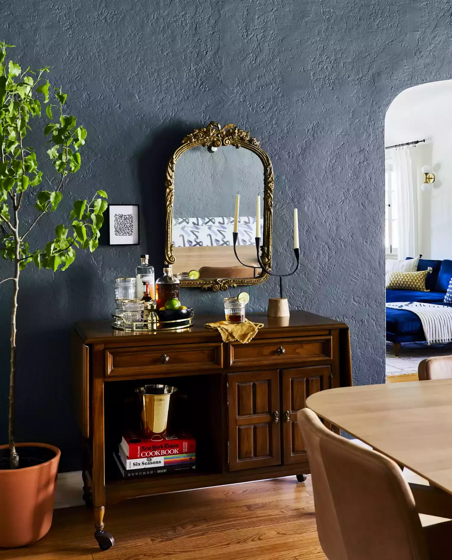 30 Beautiful Ways to Style Your Sideboard in Every Room Add a Mirror