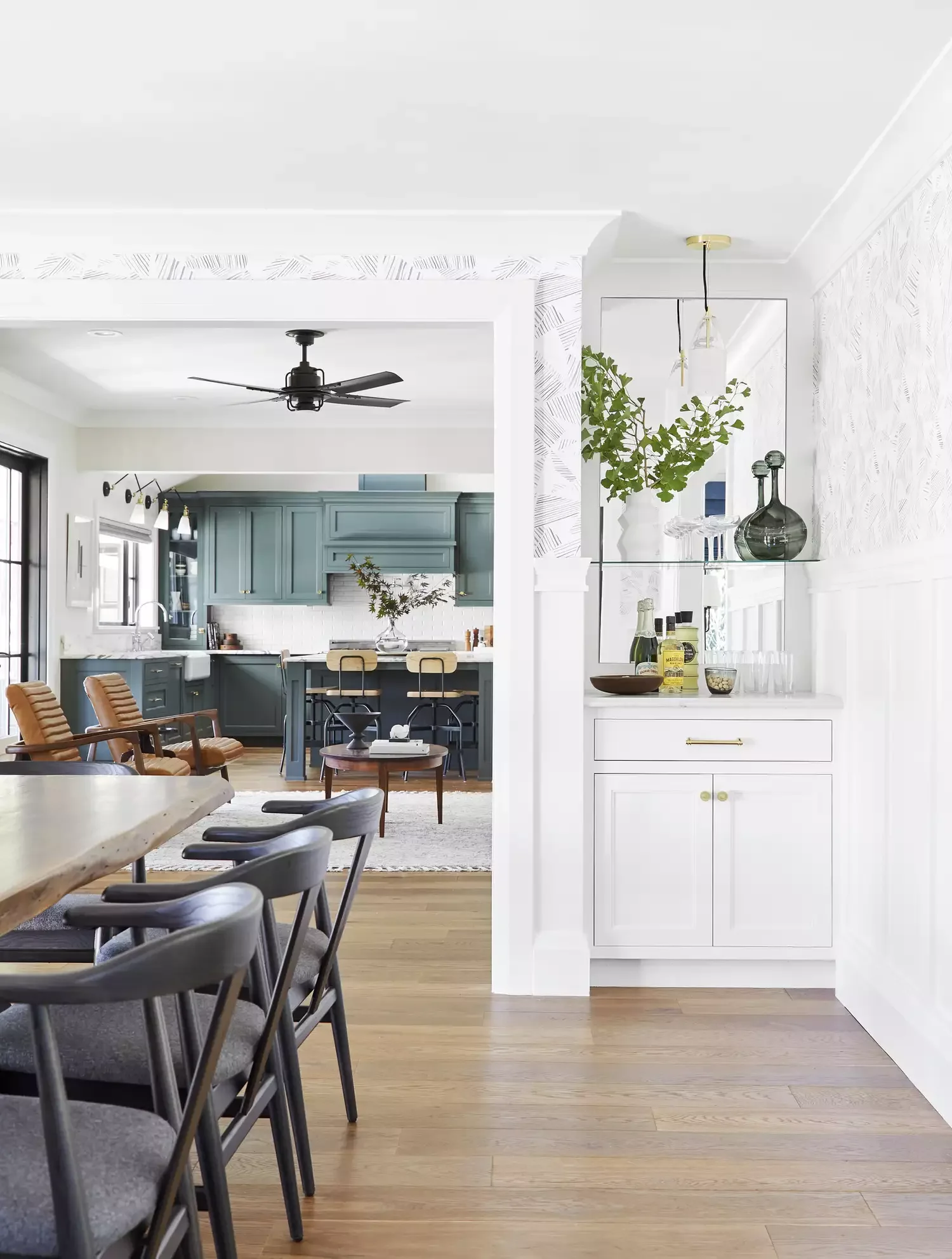 30 Brilliant Dining Room Storage Solutions You Need to See Right Now Add a Mirror