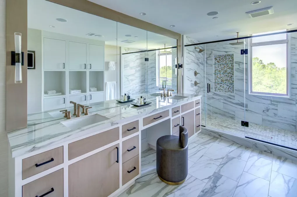 20 Beautiful Makeup Vanity Ideas to Transform Your Daily Beauty Routine 13 Add a Modern Touch