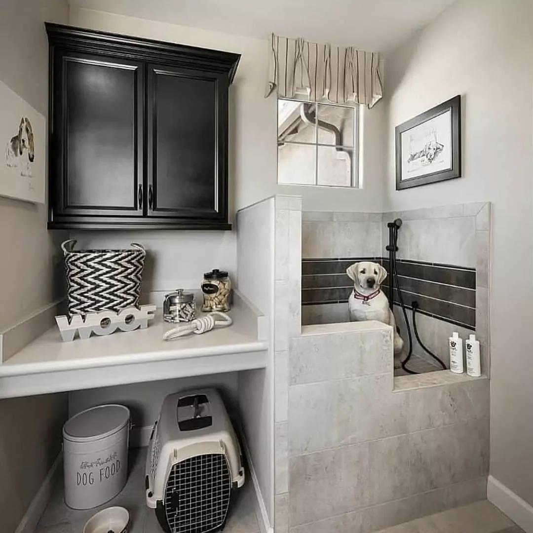 46 Creative Mudroom Design Ideas to Transform Your Entryway Add a Pet Grooming Station