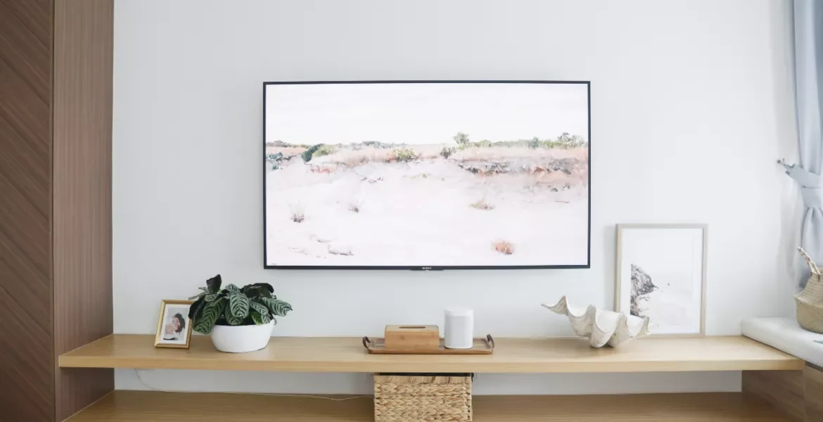 21 Beautiful Ways to Style Your TV Console Like a Pro 8 Add a Plant Friend