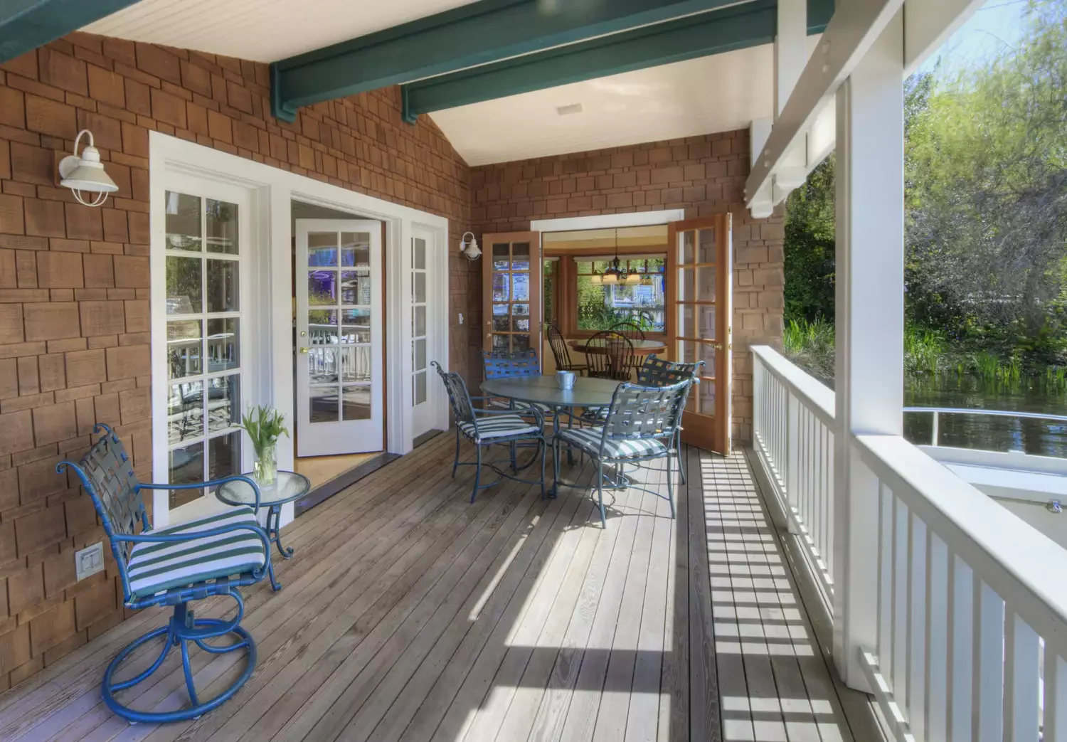 25 Budget-Friendly Porch Ceiling Ideas That'll Transform Your Outdoor Space 11 Add a Pop of Color