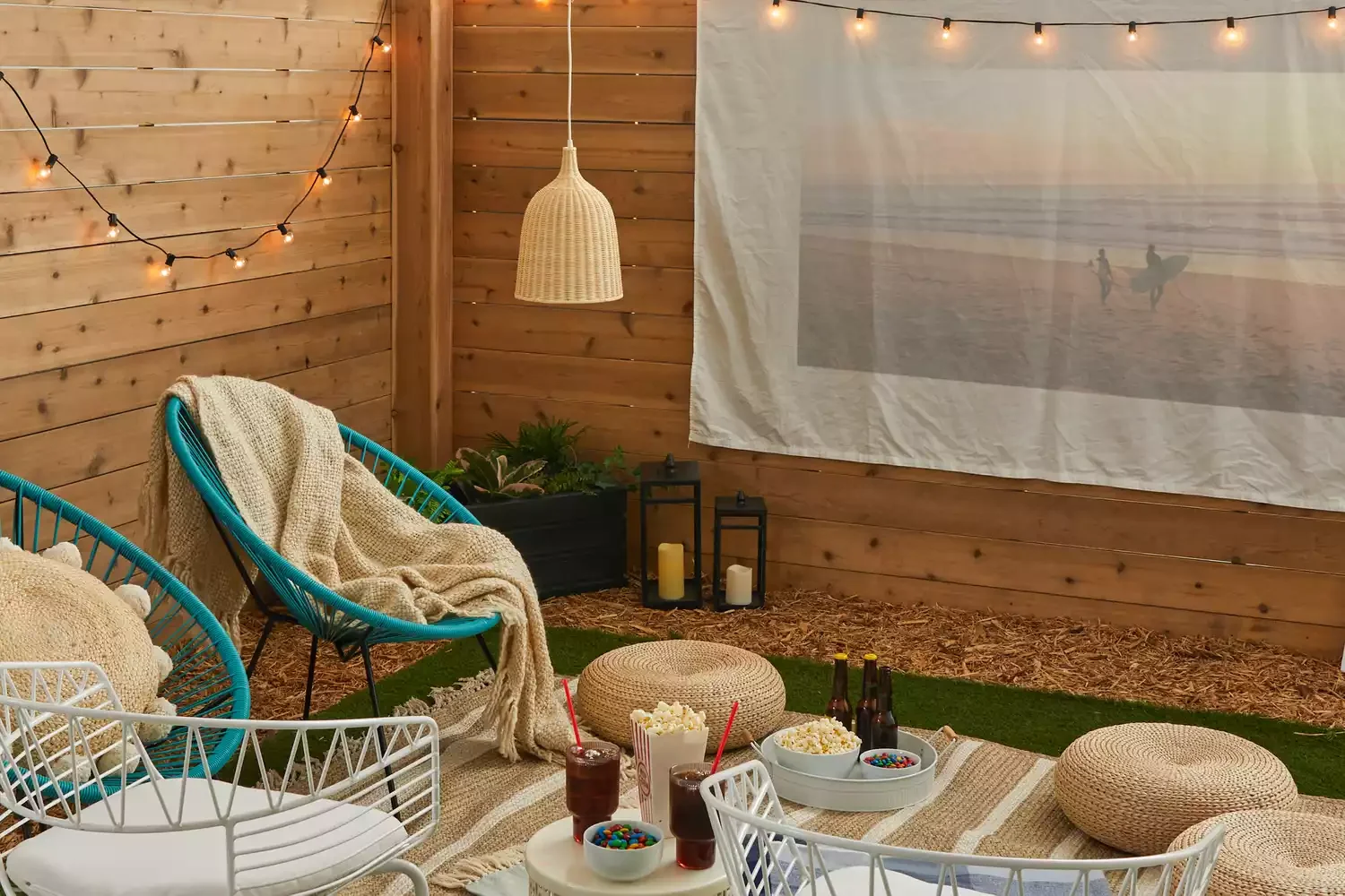 29 Creative Small Backyard Ideas to Transform Your Outdoor Space Add a Projector