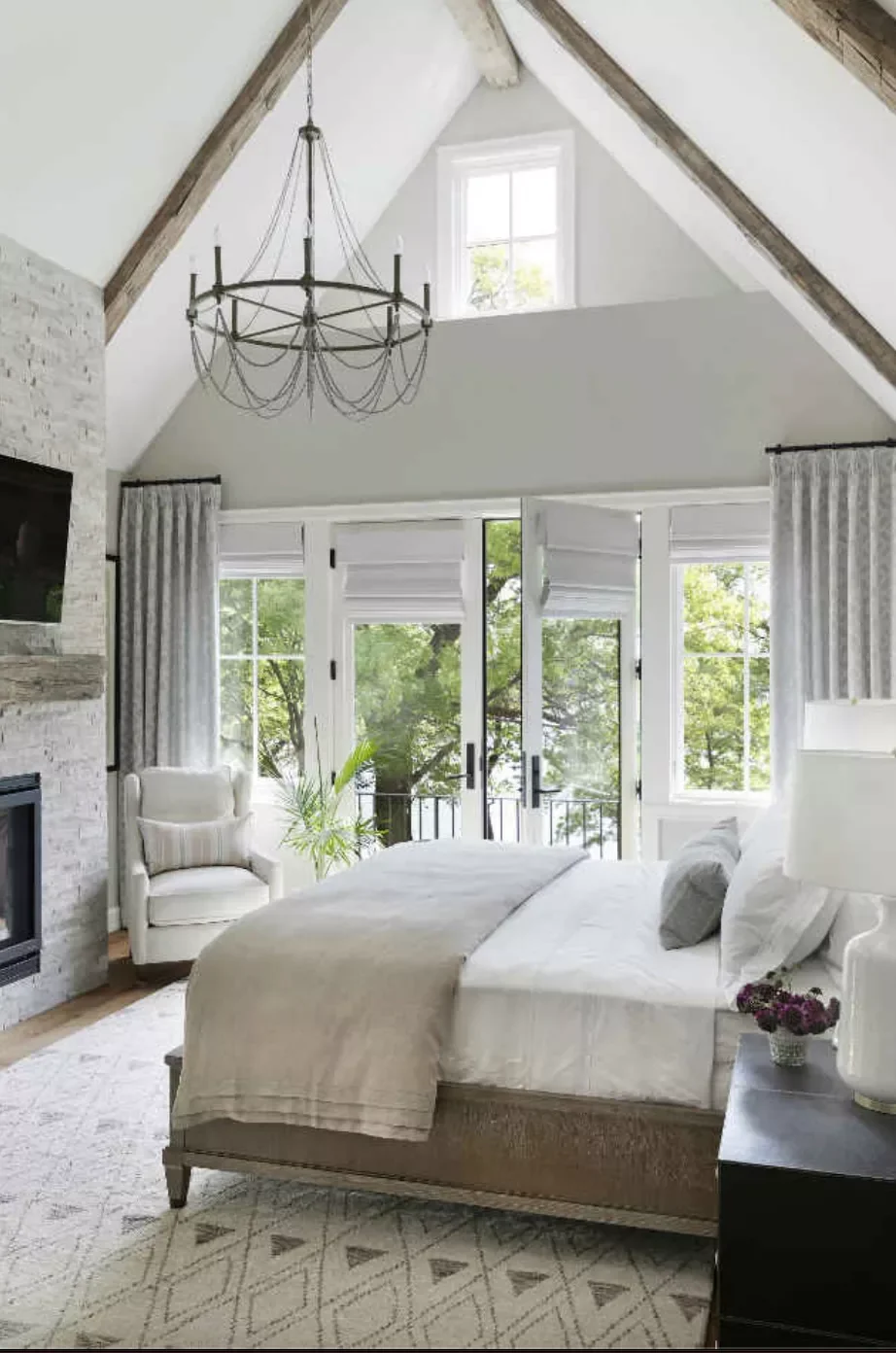 55 Stunning Bedroom Fireplace Ideas That Will Transform Your Sleep Sanctuary 35 Add a Rustic Mantel