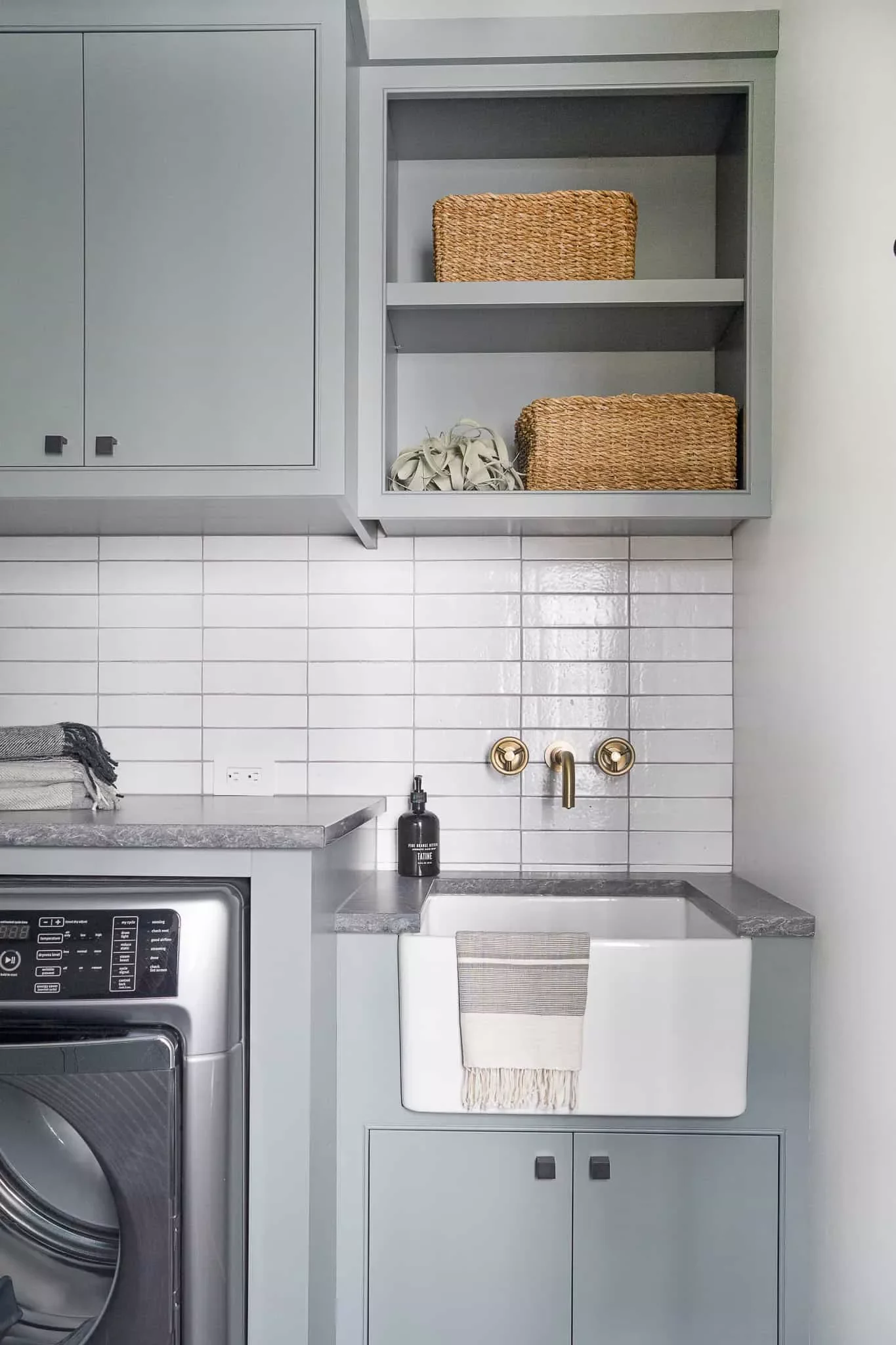55 Small Laundry Room Ideas That Blend Style With Smart Functionality Add a Small Farmhouse Sink