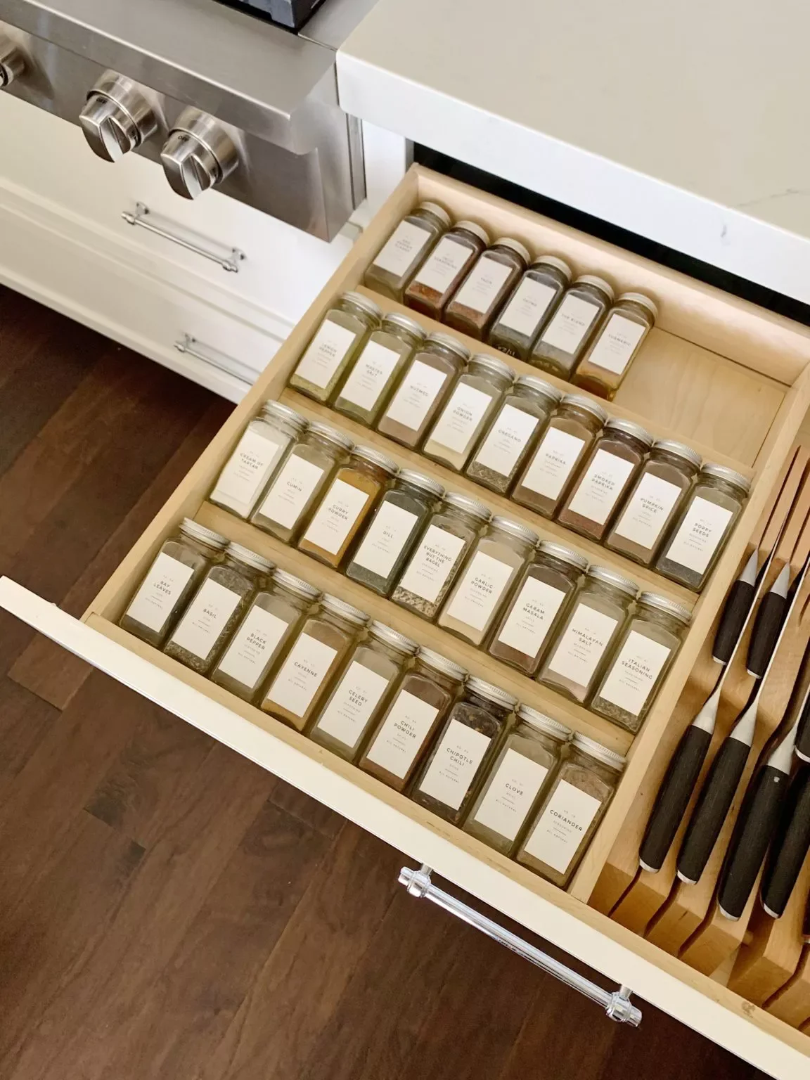 50 Brilliant Small Kitchen Storage Solutions That Will Transform Your Space Add a Spice Storage Drawer