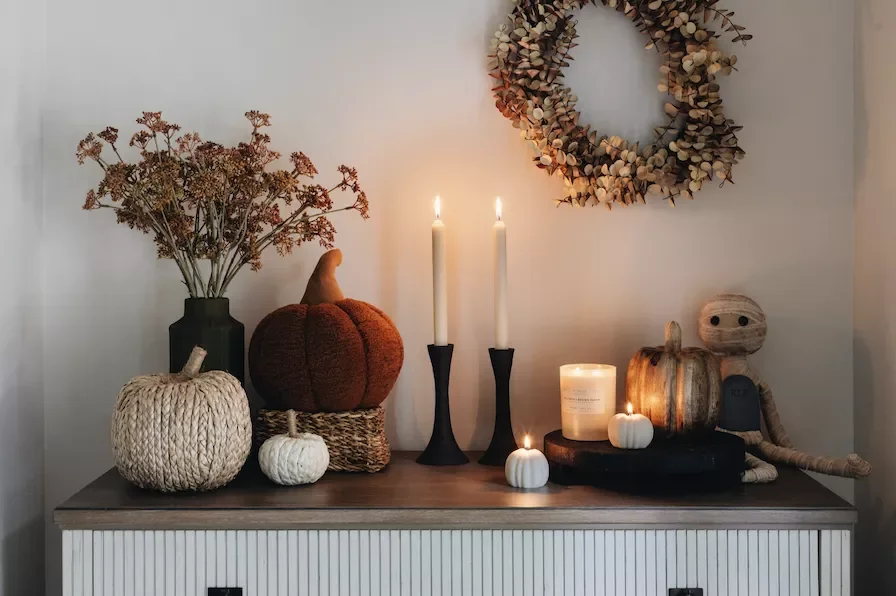 40 Effortless Modern Fall Decorating Ideas That Feel Just Right 35 Add a Spooky Touch