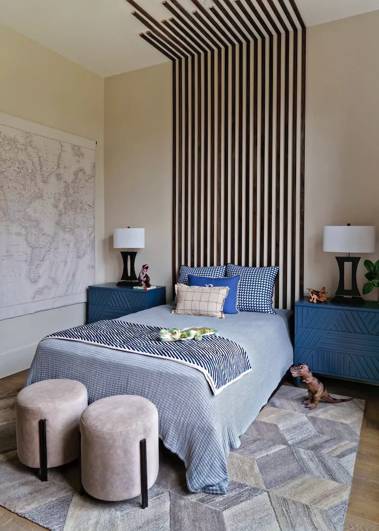 52 Amazing Boys' Bedroom Ideas That Will Make Parents Smile Too 20 Add a Statement Headboard