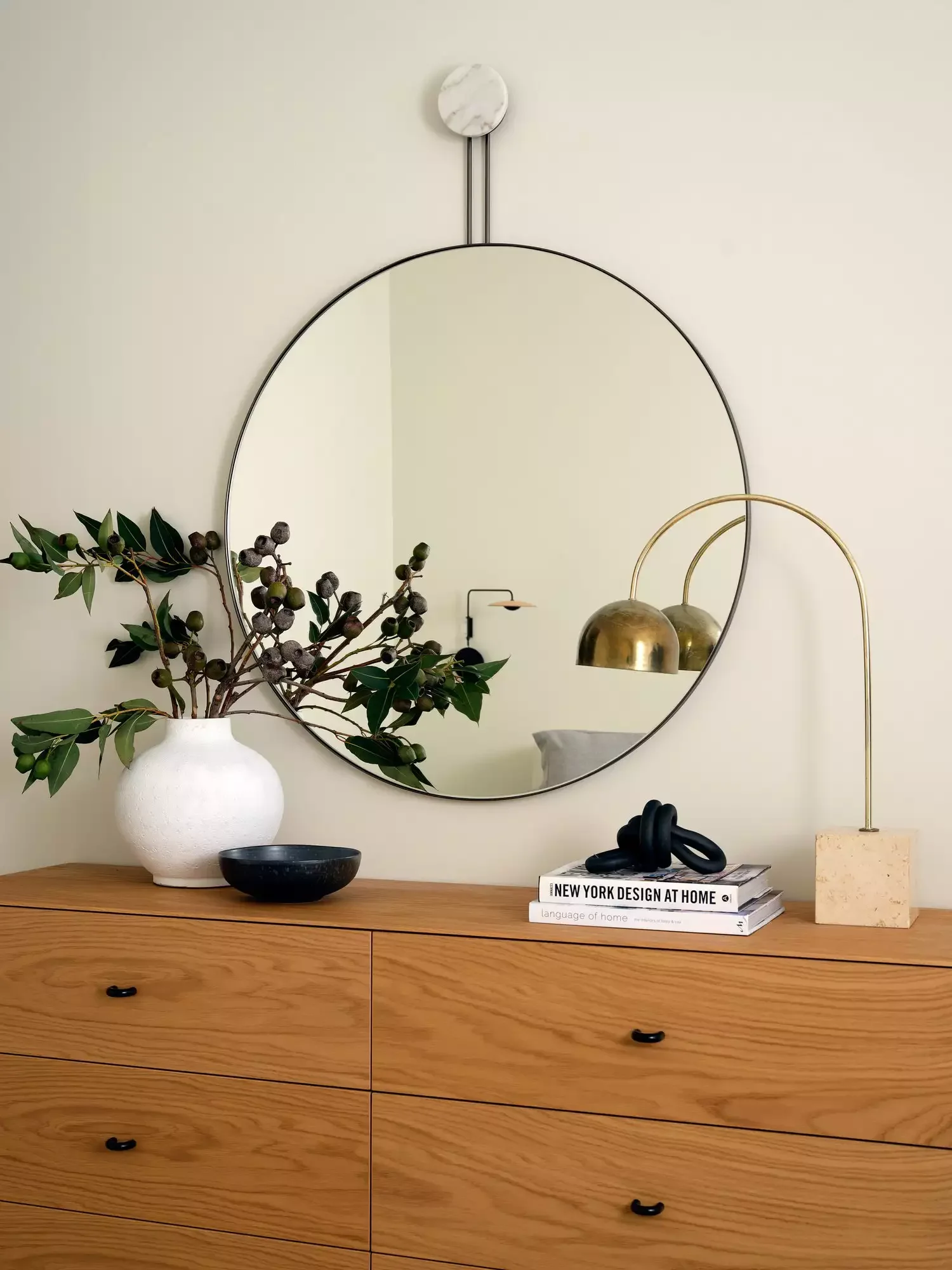 36 Beautiful Dresser Styling Ideas That Will Transform Your Bedroom 3 Add a Table Lamp
