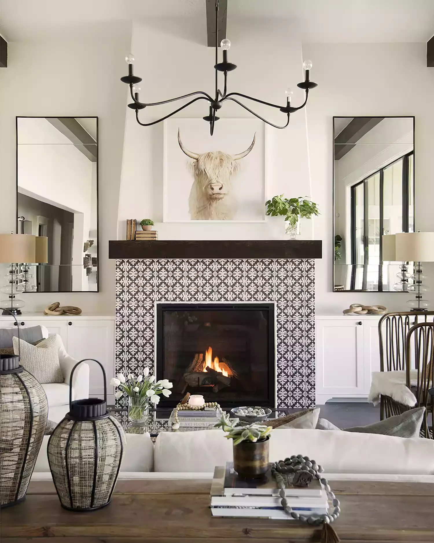 57 Stunning Fireplace Decorating Ideas to Transform Your Living Space 2 Add a Tile Feature
