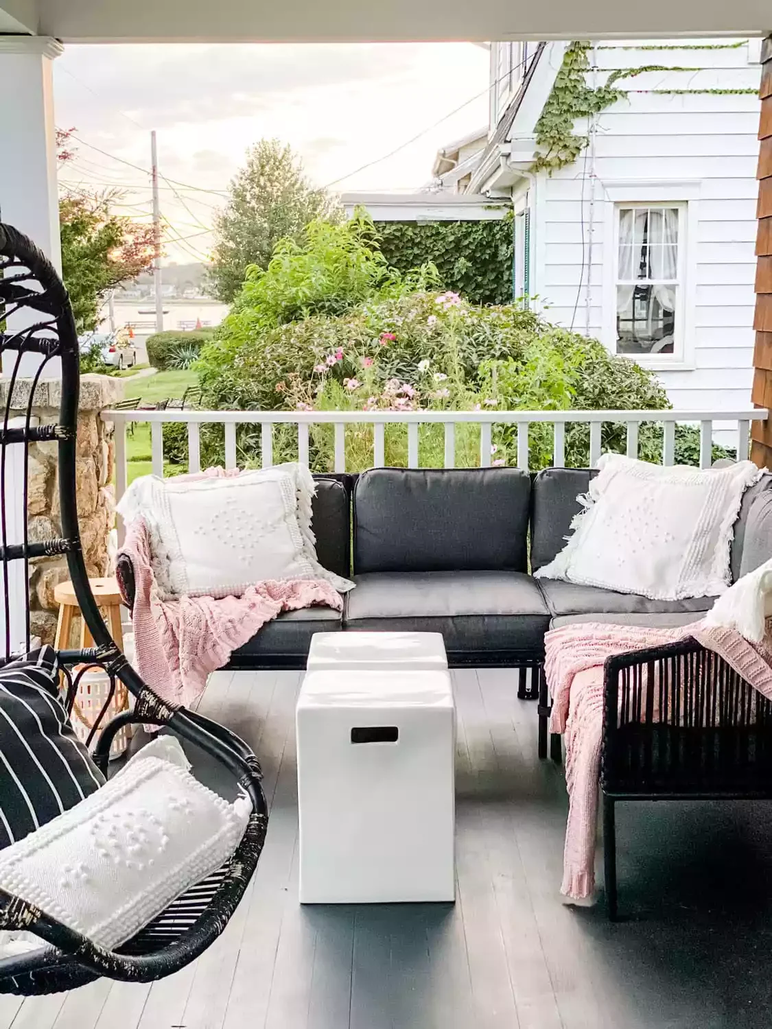 47 Stunning Small Front Porch Ideas That Transform Your Home's Curb Appeal 24 Add a Touch of Soft Color
