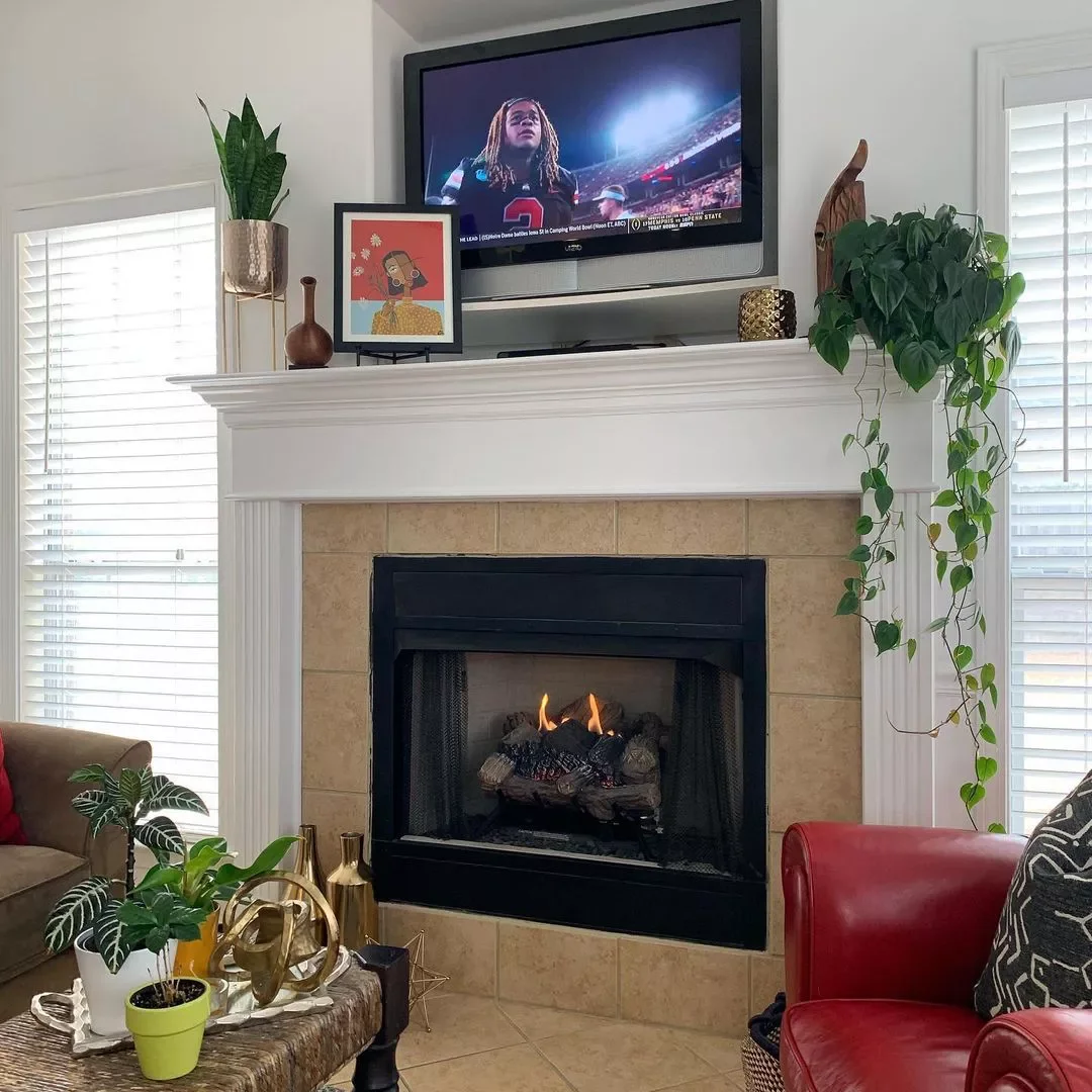 51 Creative Fireplace Mantel Decorating Ideas That Will Transform Your Living Space 17 Add a Trailing Plant